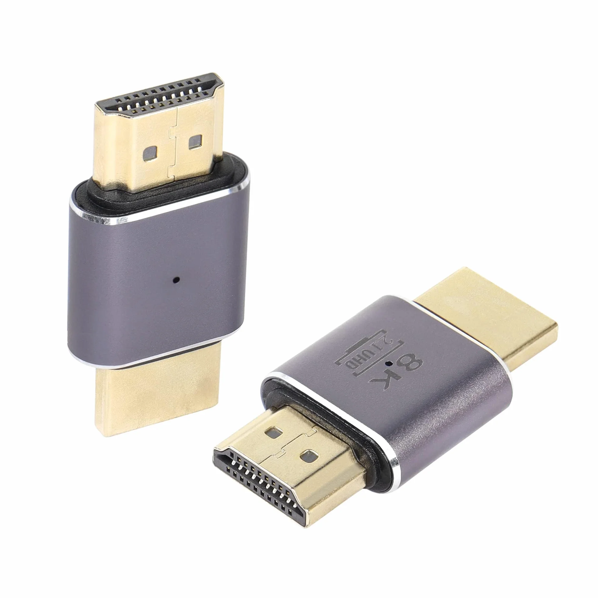 Adaptateur HDTV mâle à mâle 8K 60Hz HDTV 2.1 UHD Connecteur 3D Extender 2 Packs
