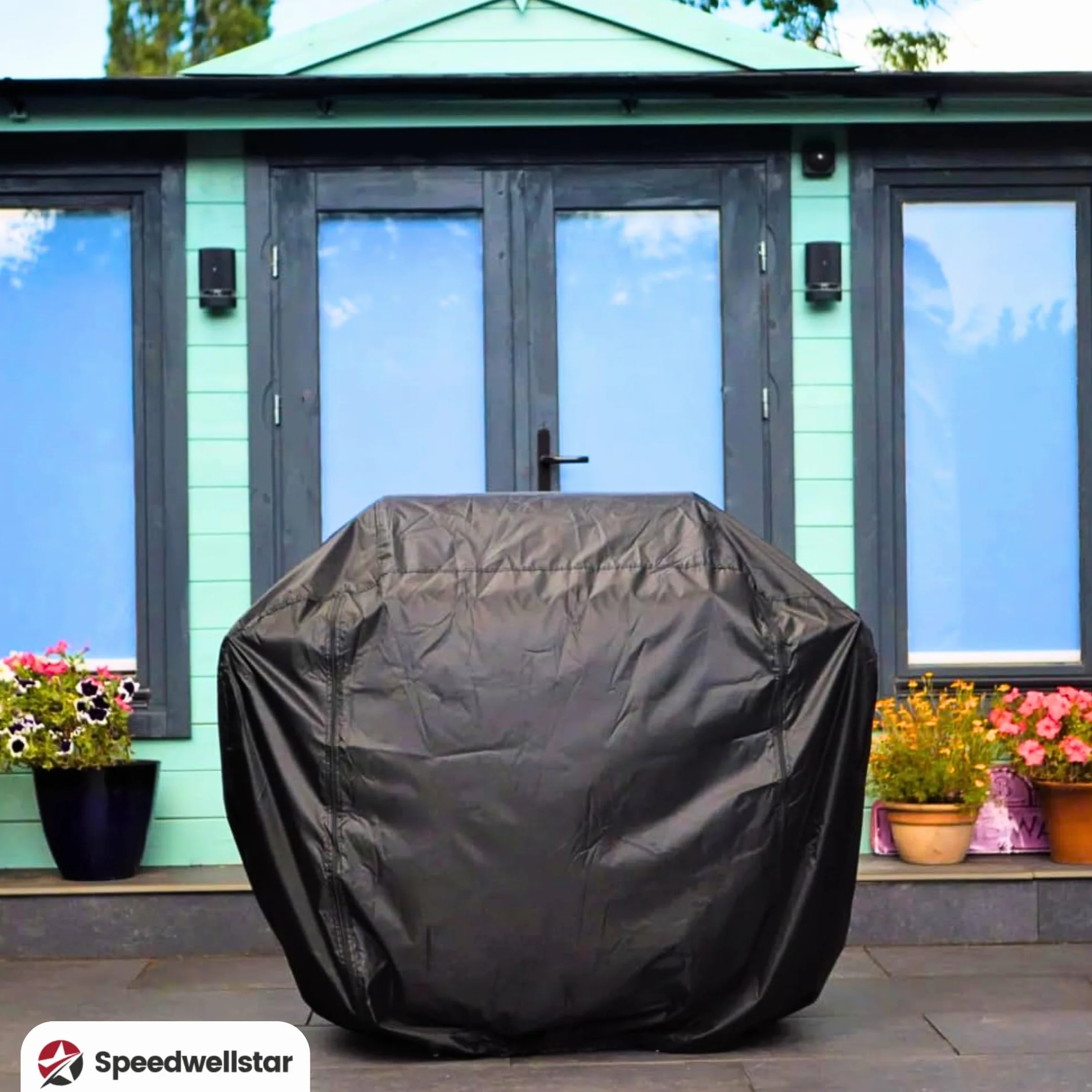 Housse Barbecue Imperméable 145 x 70 x 120 cm Tissu Oxford 210D Durable Respirante UV Speedwellstar