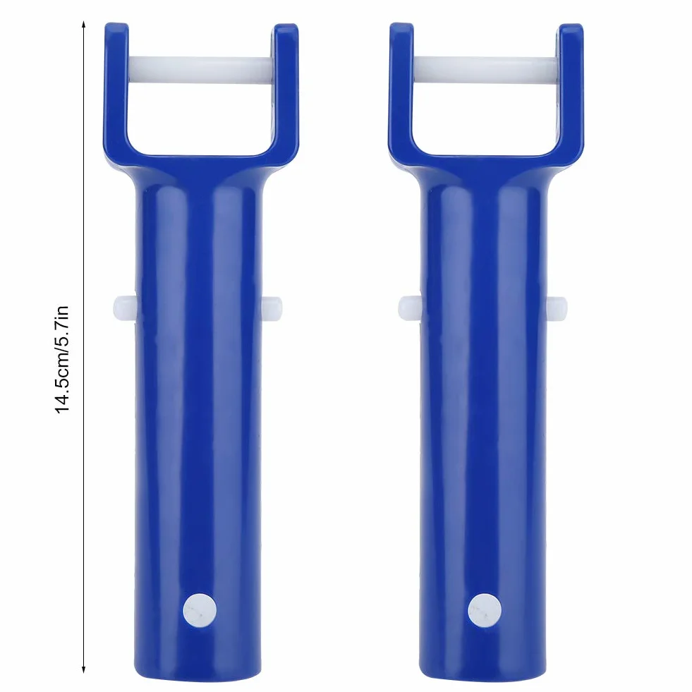 Poignée de Rechange pour Tête d'Aspirateur de Piscine en ABS, Compatible avec Perche Télescopique Standard, 2 Pièces