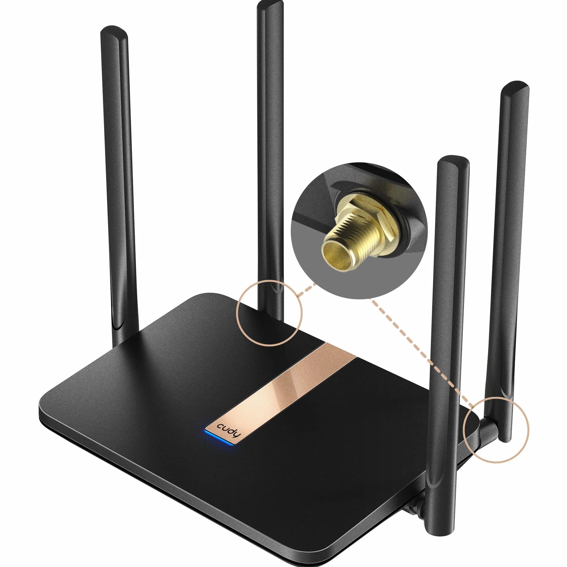 Cudy LT500D AC1200 Modem Routeur 4G LTE Débloqué Wi-Fi Maillé 1200 Mbps Antennes SMA VPN Cloudflare