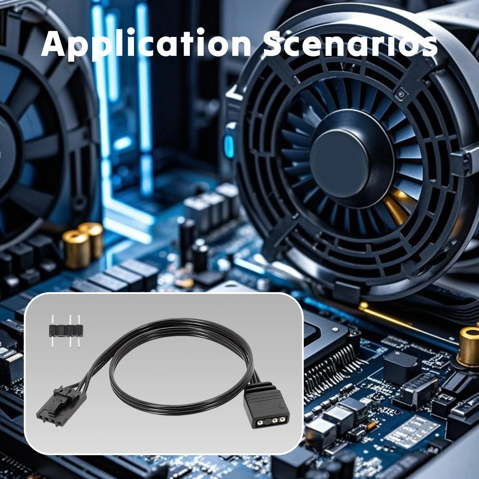 Câble Adaptateur RGB 4 Broches vers 5V pour Corsair Commander Core iCUE, Connecteur ARGB 3 Broches
