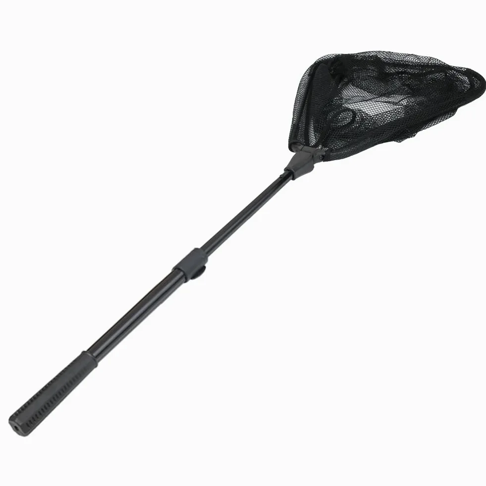 Épuisette télescopique Extensible jusqu'à 160 cm, Manche en Fibre de Carbone Extensible de 59,9 à 119,4 cm