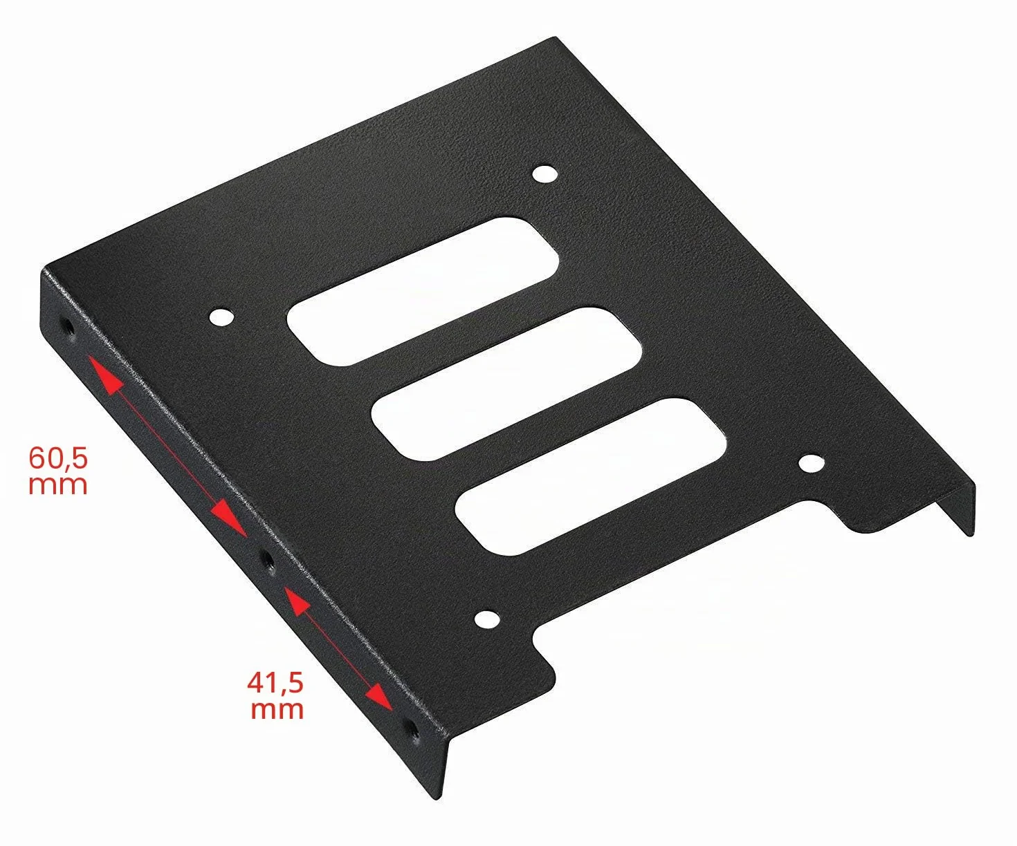 TRIXES Métal Noir 2,5 Pouces SSD Kit de Montage de Disque Dur Interne 3,5 Pouces