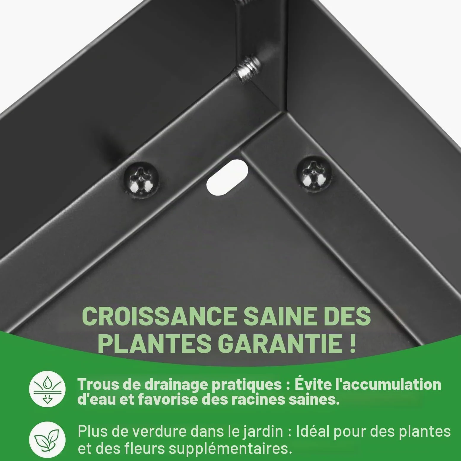 Garage pour robot tondeuse en acier avec parterre de plantes, robot à gazon, garage en acier galvanisé, auvent, abri de jardin, protection contre le soleil, la pluie et le vent, 80 x 66 x 48 cm (L x l
