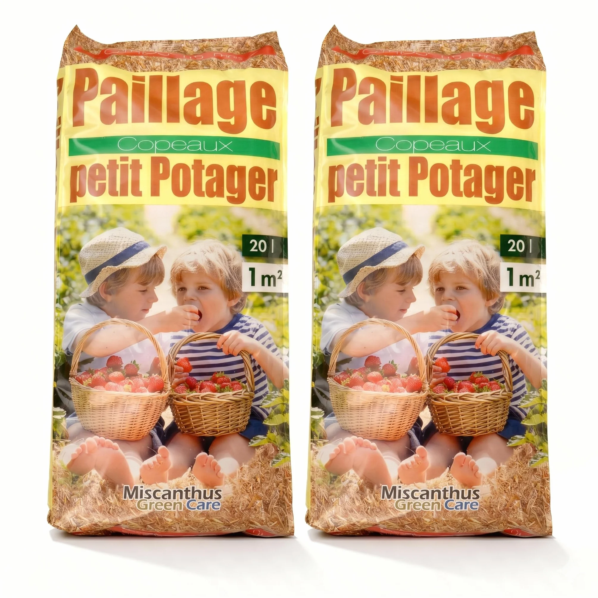 Paillage Petit Potager® Copeaux de Roseau 20L Paillis Naturel Anti-limaces 2 Sacs