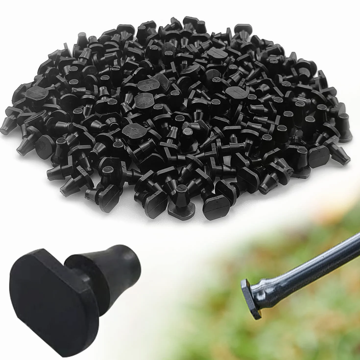 Bouchons d'irrigation Goutte à Goutte 4/7 Lot de 200 pour Jardin et Pelouse