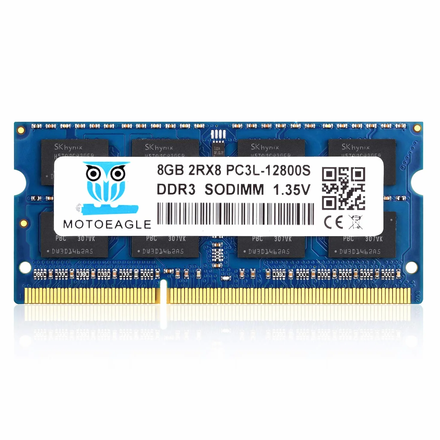 DDR3L 1600MHz 8GB SODIMM PC3L 12800S 204-Pin CL11 1.35V Mémoire RAM pour Ordinateur Portable