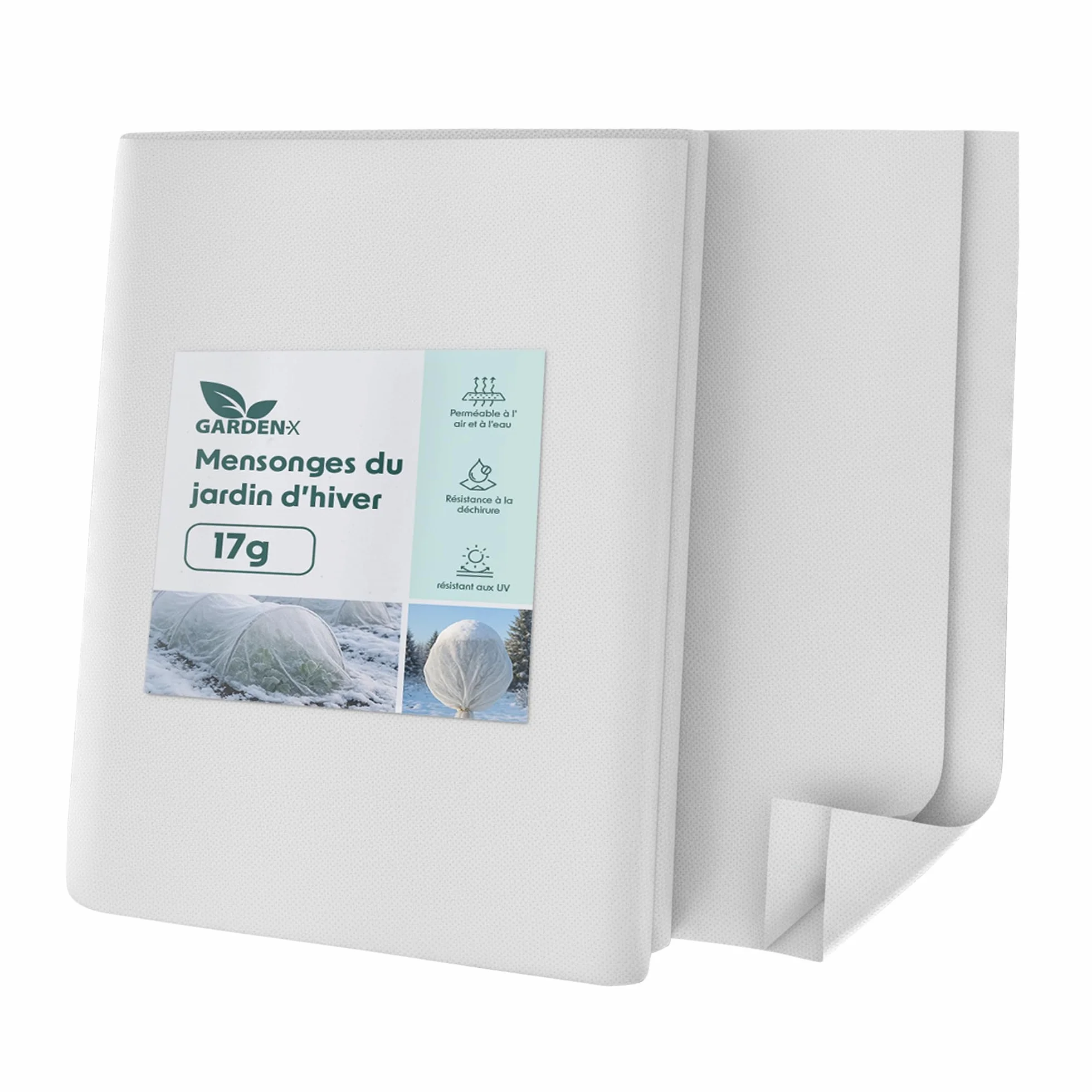 GARDENIX Toison Non-tissée d'hiver Protection Plantes 17 g/m² 3,2 x 10 m