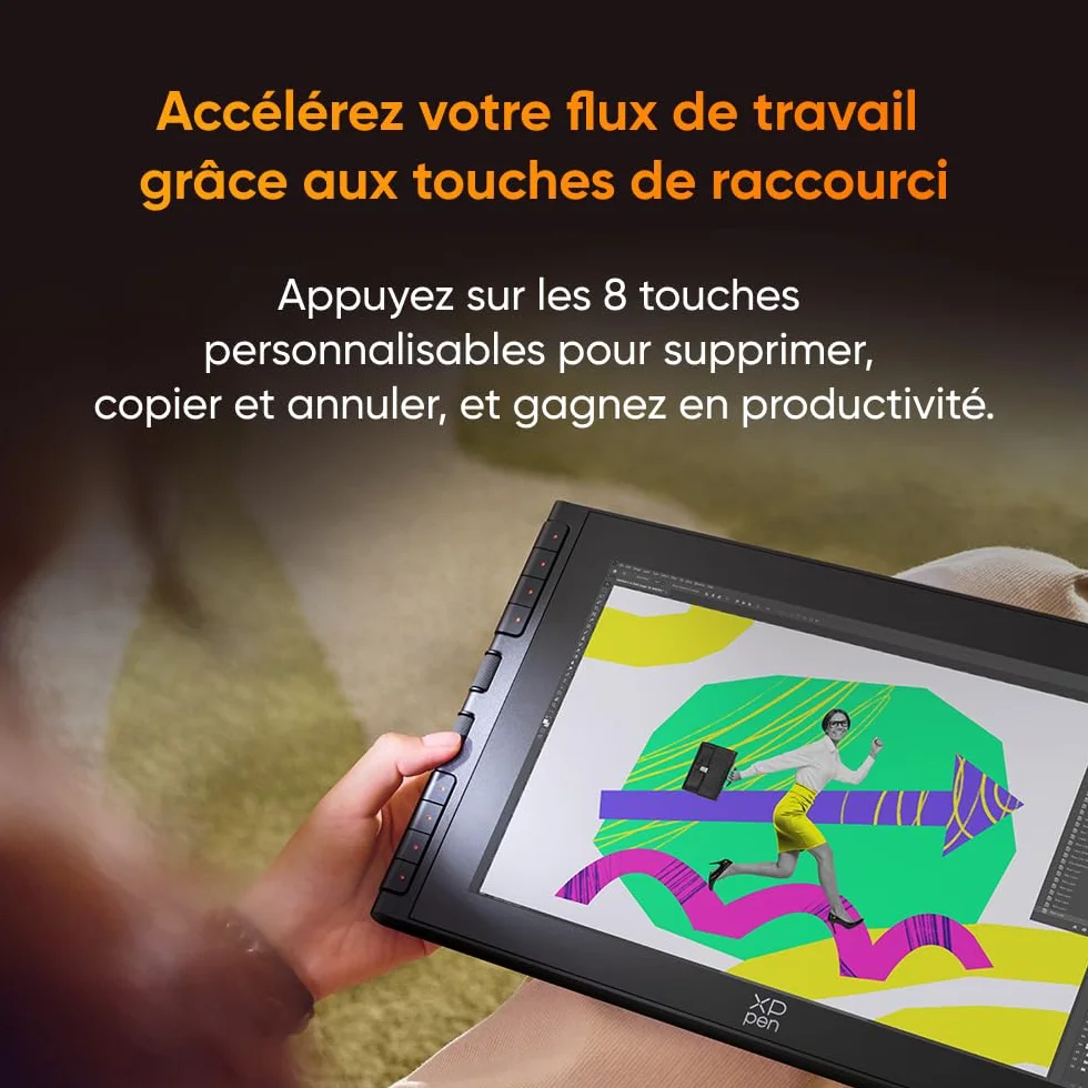 XPPen Artist 12 3rd (Édition 2025) Tablette Graphique Dessin Écran 12 Pouces avec Molette X-Dial, 8 Raccourcis, X4 Stylet 16384 Niveaux pour Illustrateurs Designers