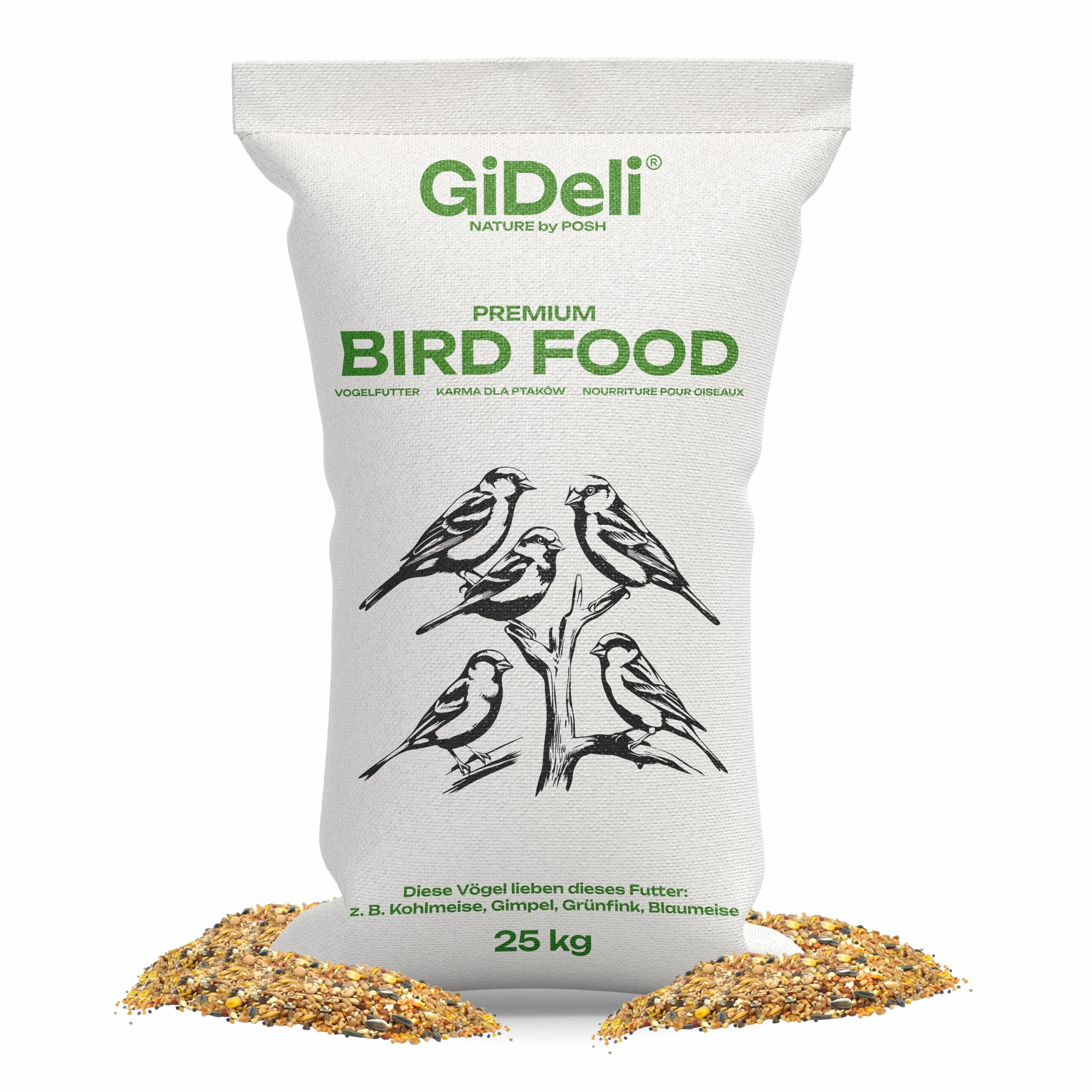 GiDeli Nourriture pour oiseaux sauvages 25 kg