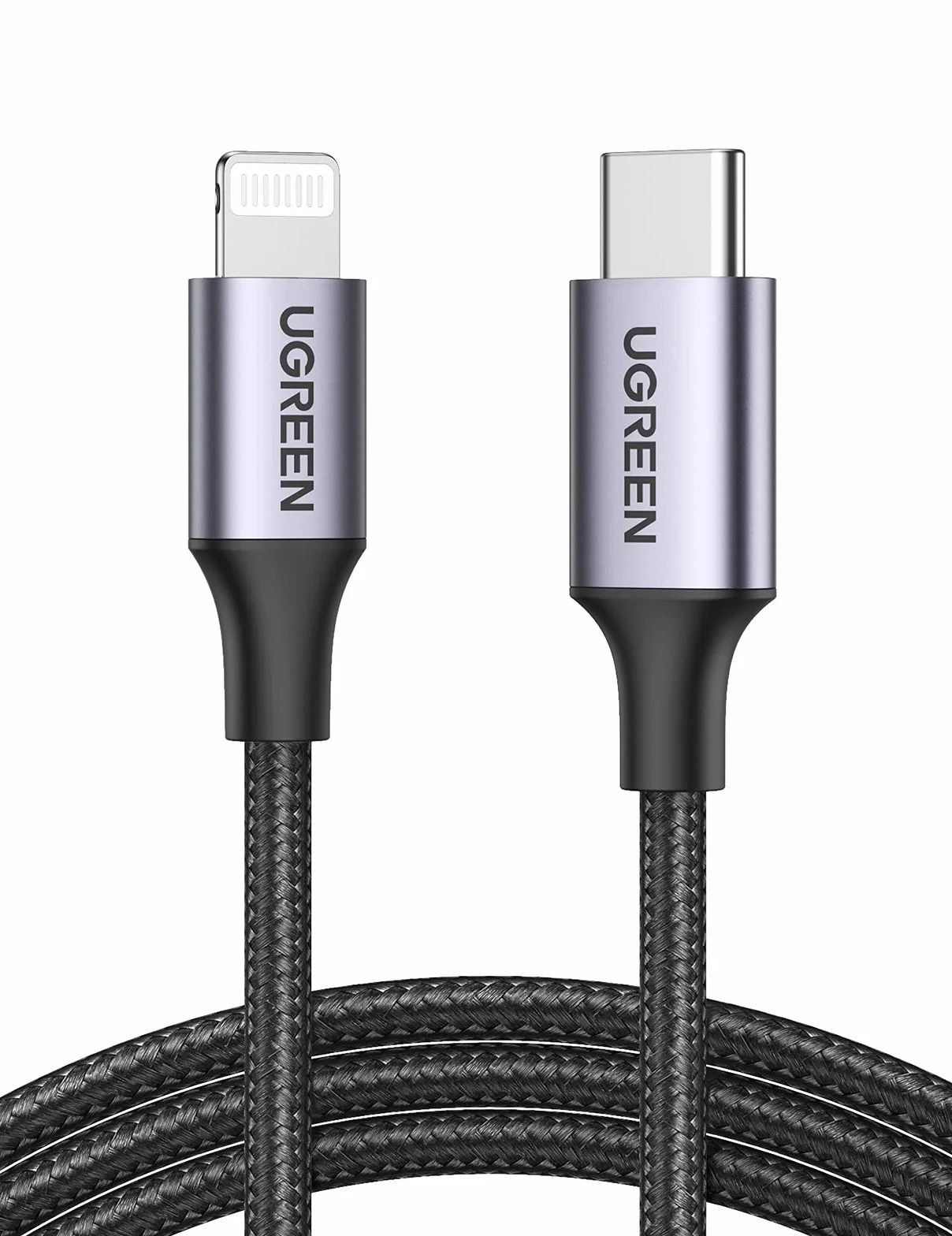 UGREEN Câble Lightning vers USB C MFi Certifié Nylon Tressé Chargeur Rapide Compatible iPhone 14 Pro Max 13 12 11 SE XR XS iPad Pro AirPods Pro 1M