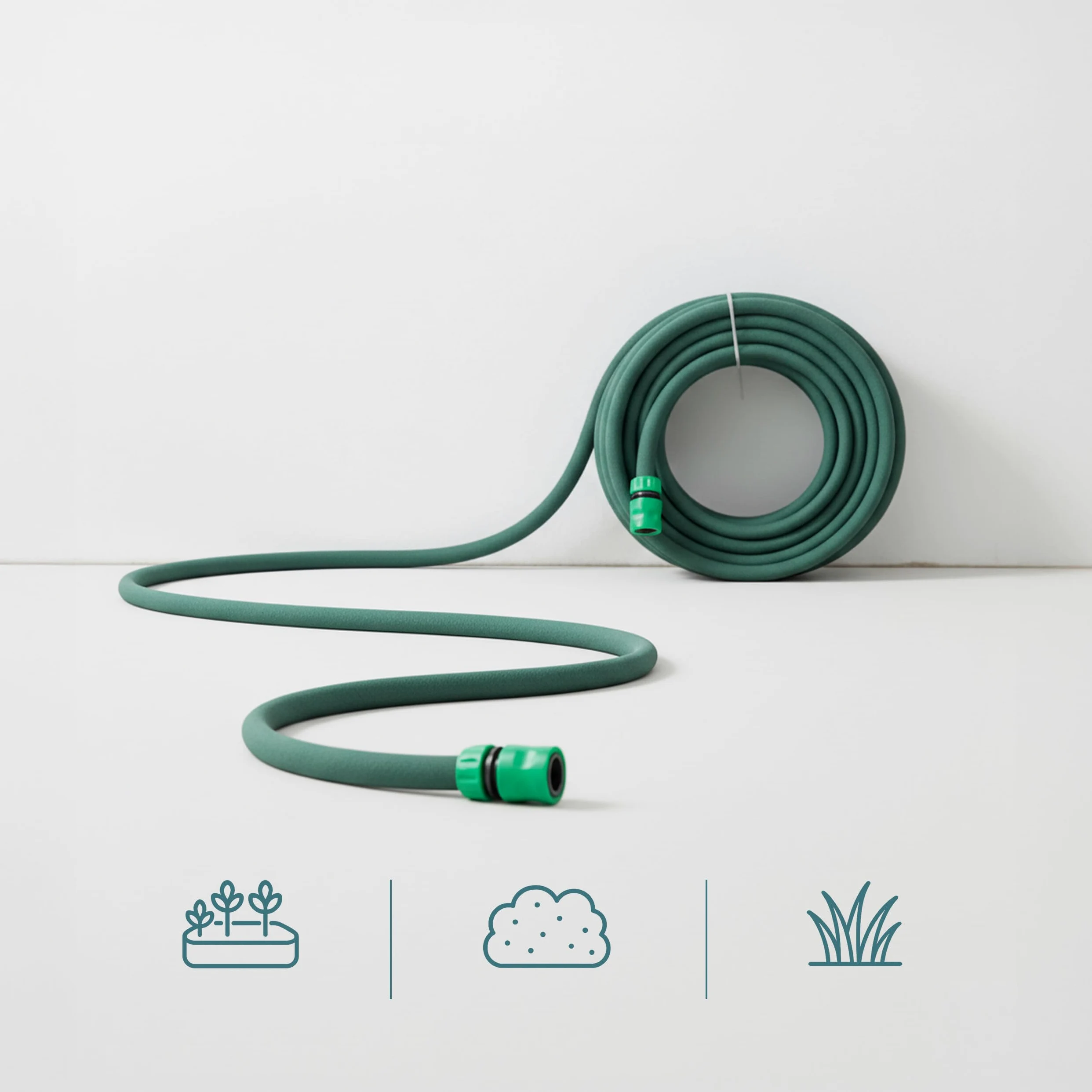 Relaxdays Tuyau Goutte-à-Goutte poreux 30 m pour arrosage de Haies et bacs surélevés Vert
