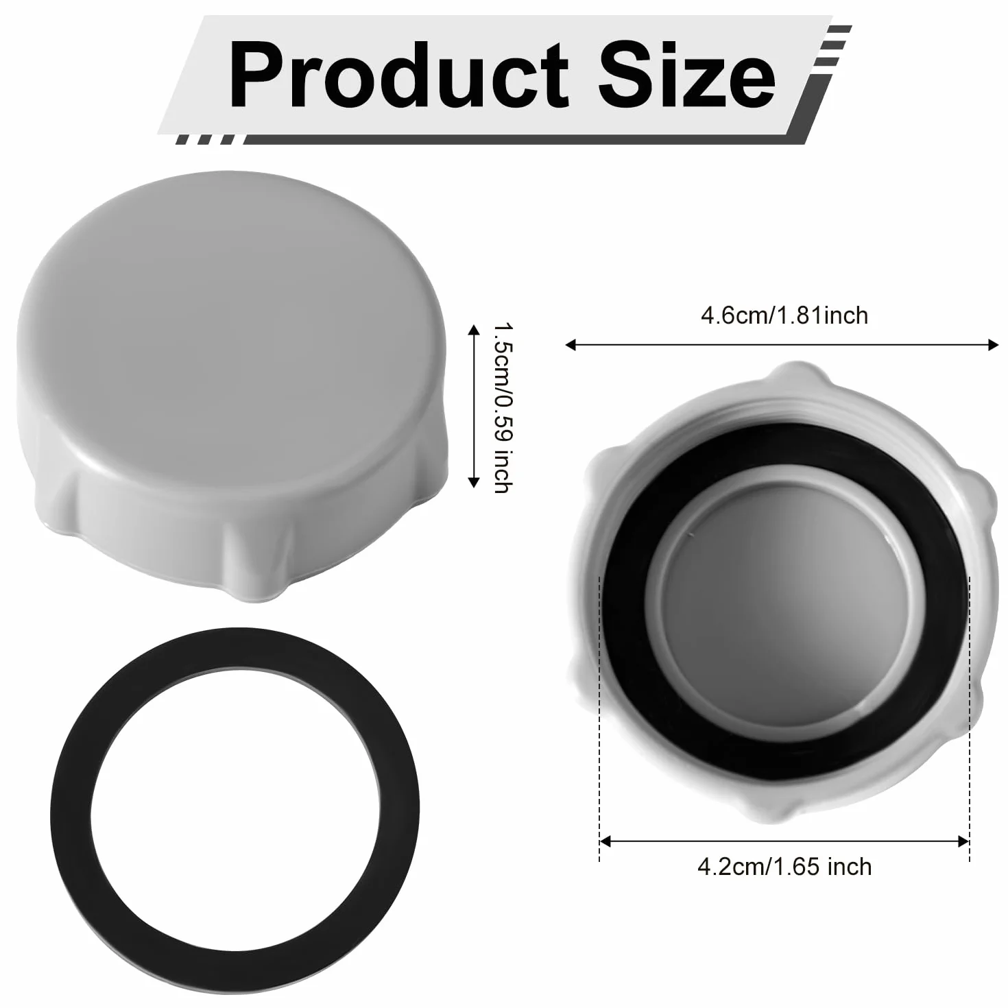 Bouchon Vidange Piscine Remplacement Compatible avec Coleman Piscines P01006