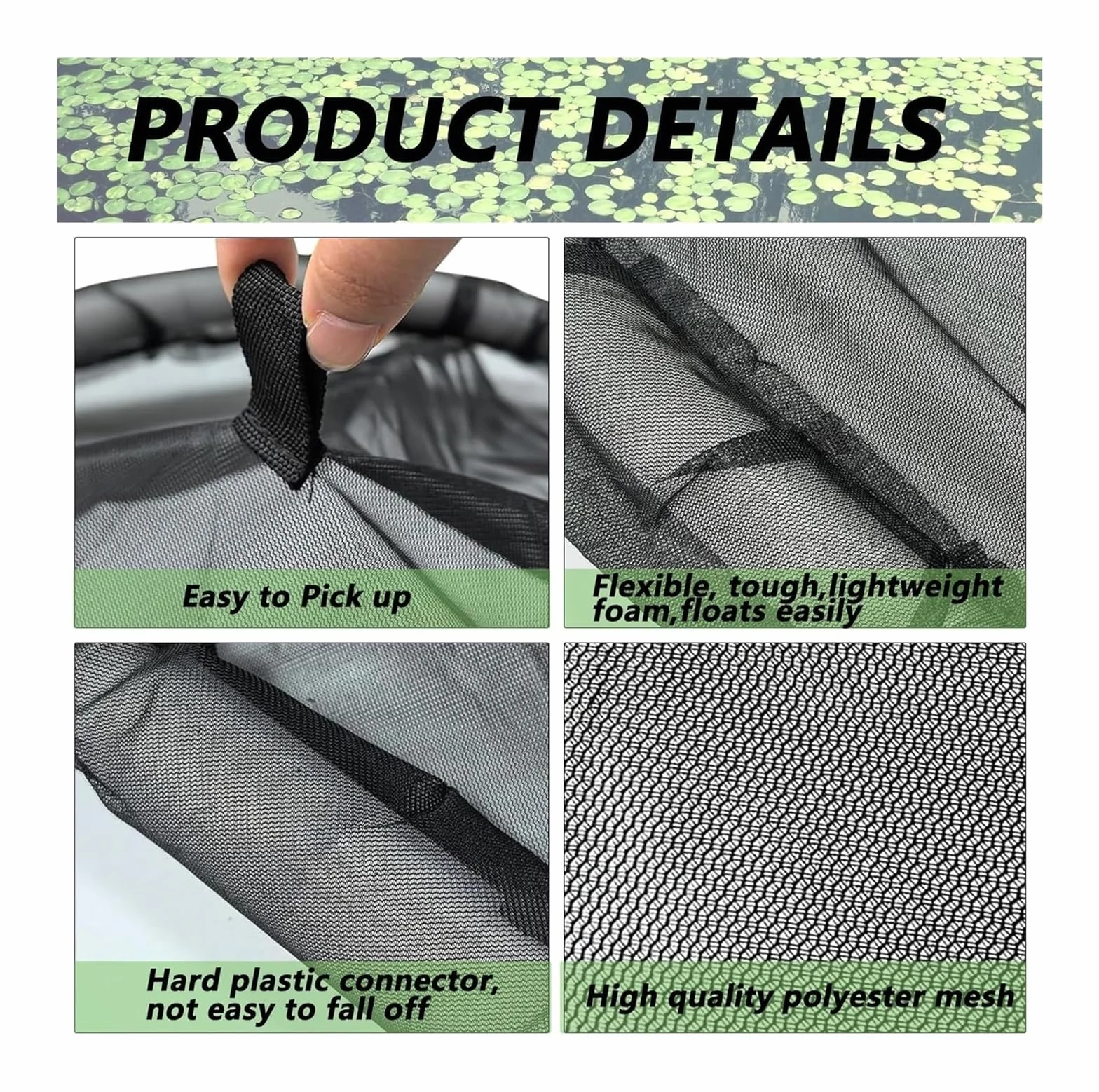Barrière flottante en forme de flore pour poissons 80 cm protection plantes flottantes étang