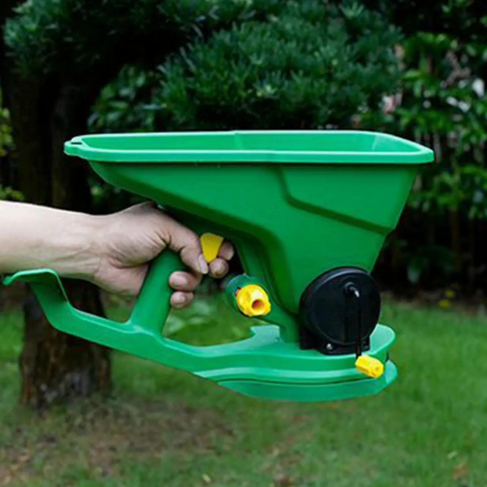 épandeurs de Jardin Épandeur de semences portatif Outil à Main réutilisable Facilité de Prise en Main Outil de Jardinage Portable 1,5 L Outil de Jardinage réglable Semoir