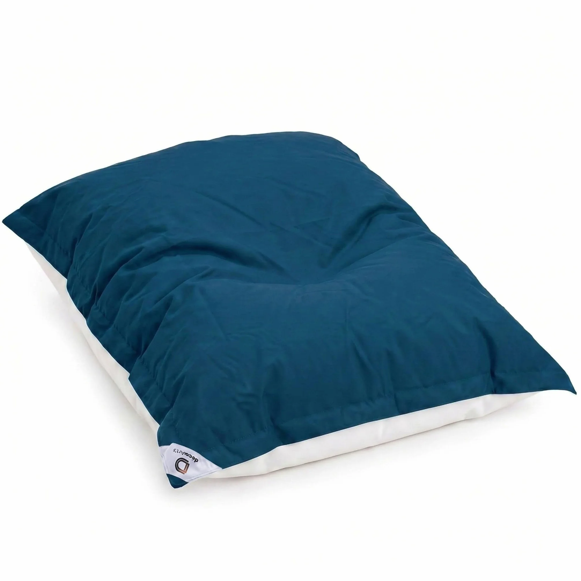 Housse Pouf Géant XXL 180x140cm Déhoussable Flottant Piscine Bleu Pétrole