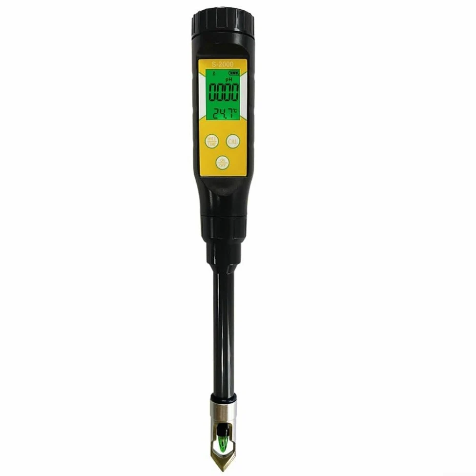Testeur de pH du sol sans fil avec application smartphone, testeur numérique de température et d'acidité pour pots de jardin et agriculture, étanche IP67, design compact
