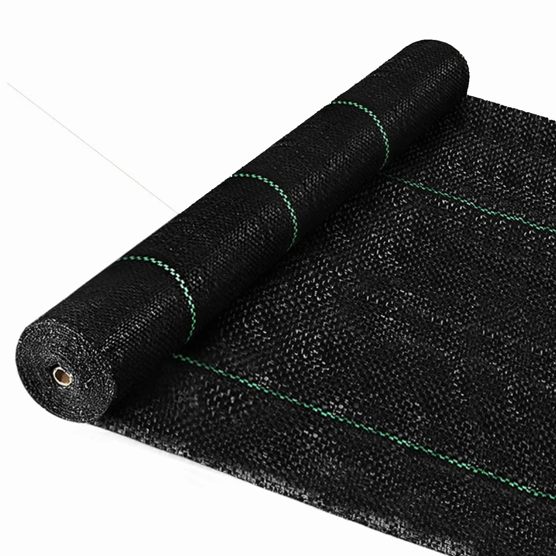 Toile de Paillage Anti Mauvaises Herbes 90 g/m²,Bâche Protection Sol et Jardin,Feutre Geotextile,Anti-UV Antidéchirure,pour Terrain Agricole Jardin,Noir Différentes Dimensions ( Size : 2mx25m = 50m² )