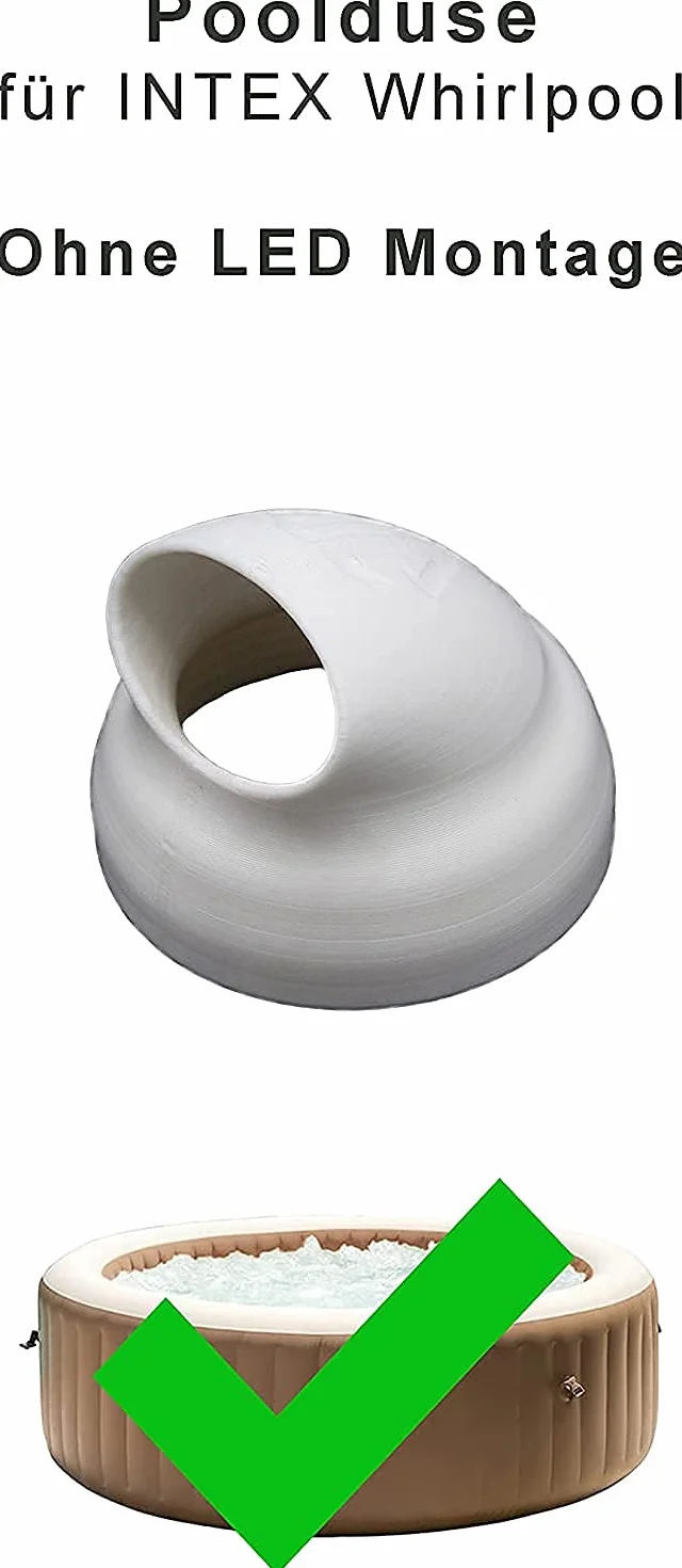 Intex Buse de piscine coudée plastique blanc pour circulation et nettoyage