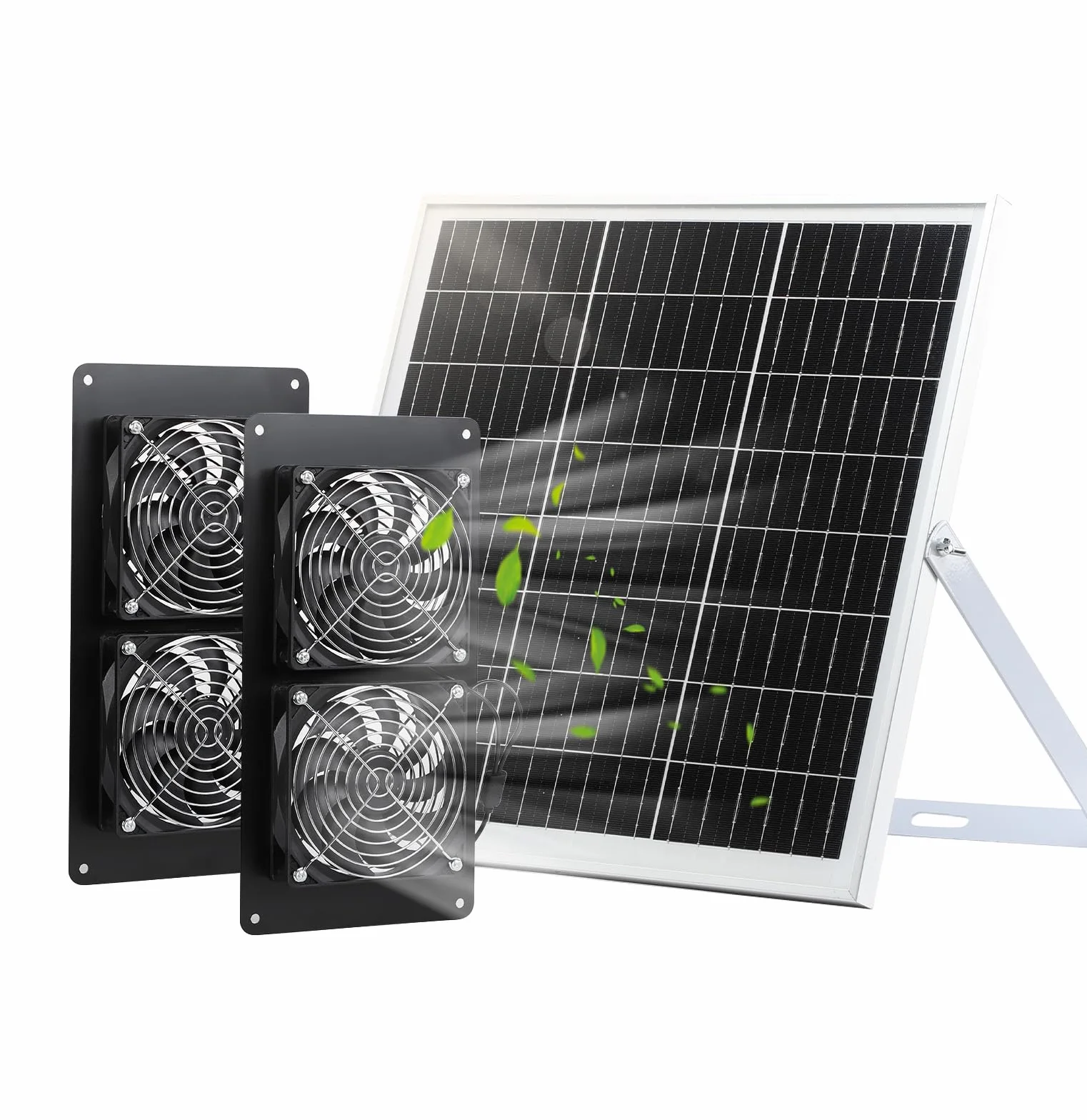 Ventilateur solaire IP65 20W résistant aux intempéries pour poulaillers