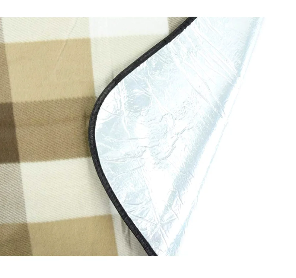 Couverture de Pique-Nique Tapis de Plage Extra Large Isolation Thermique étanche au Sable Tapis de Camping Portable Tapis de Sol Rampant Doux extérieur étanche 200x200 cm
