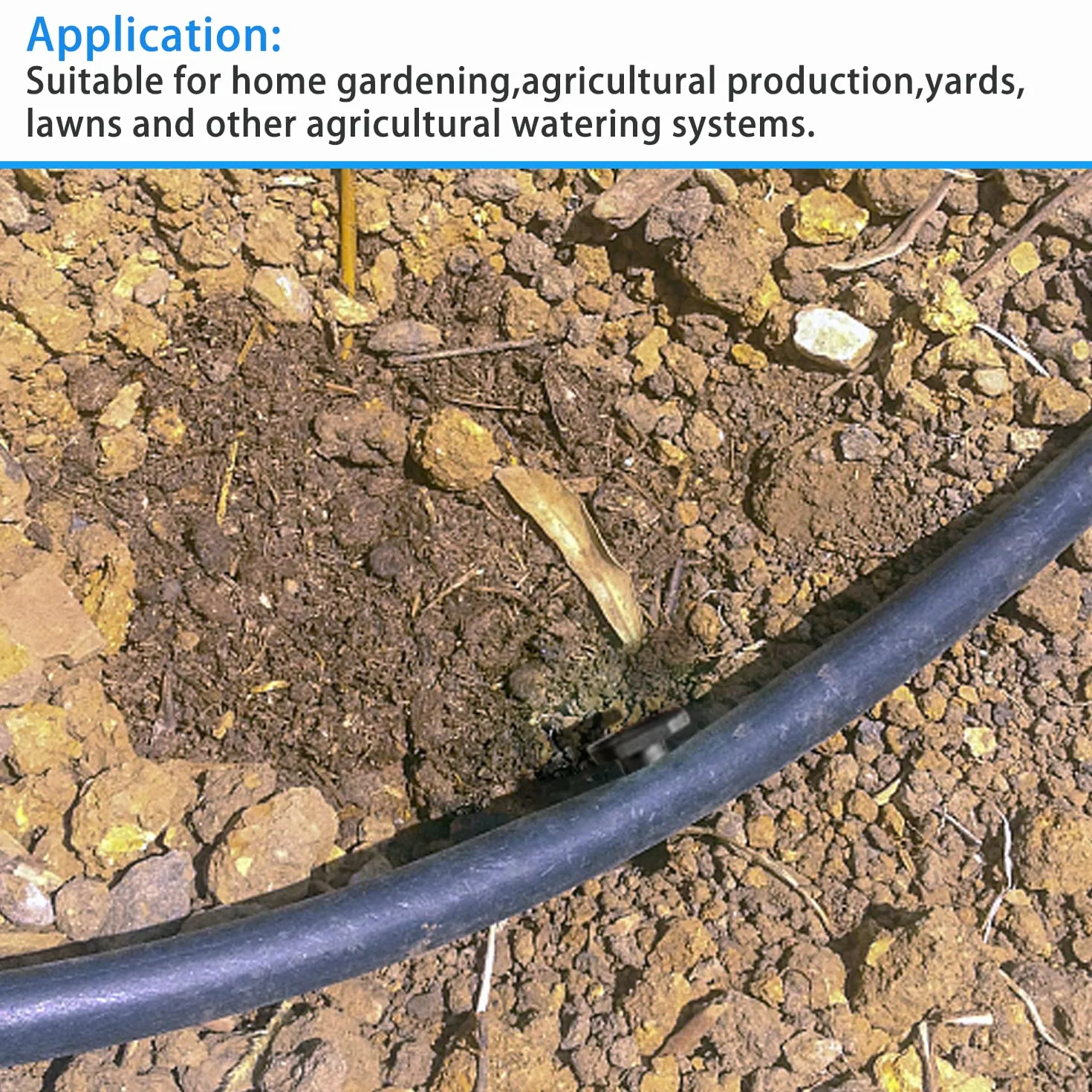Bouchons d'irrigation Goutte à Goutte 4/7 Lot de 200 pour Jardin et Pelouse