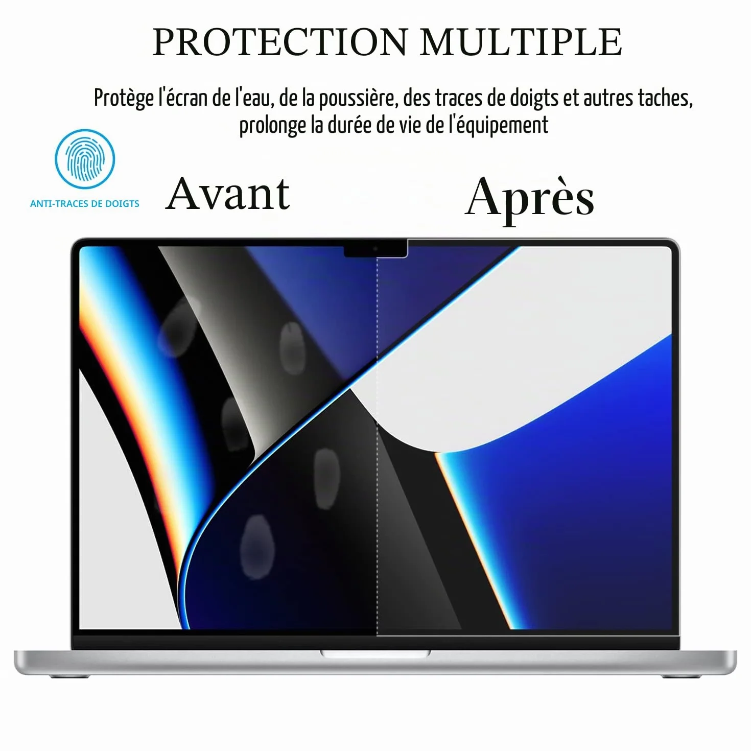 Film de protection d'écran MacBook Pro 14 Pouce M5-M1 Pro/Max (2026-2021) Dureté 5H
