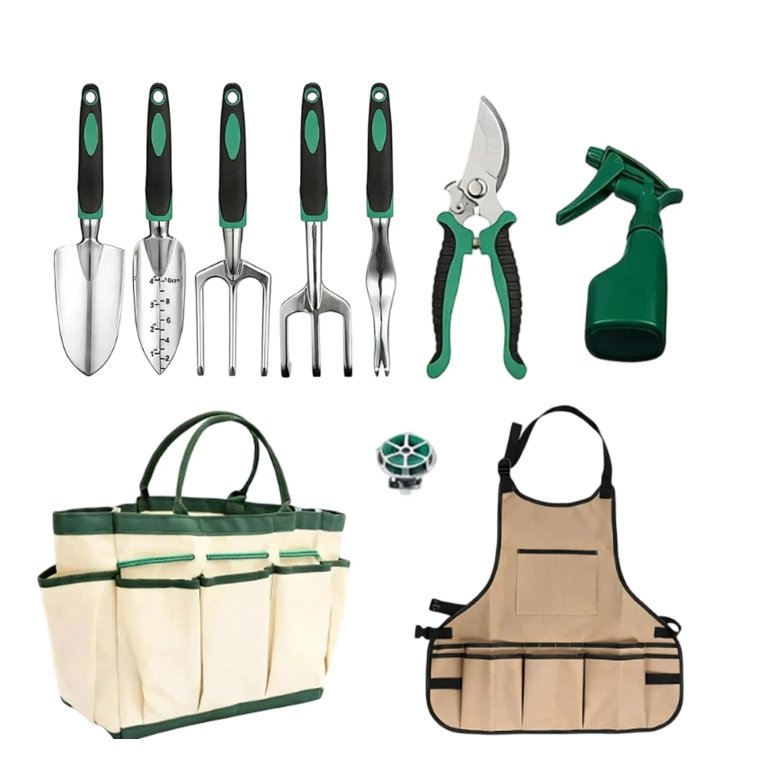 Kit de Jardinage pour Femme 11 Pièces d'Accessoires de Plantation pour | outils de jardin robustes Pour Homme, Femme, Papa, Maman, Jardiniers Débutants, Pelouse et