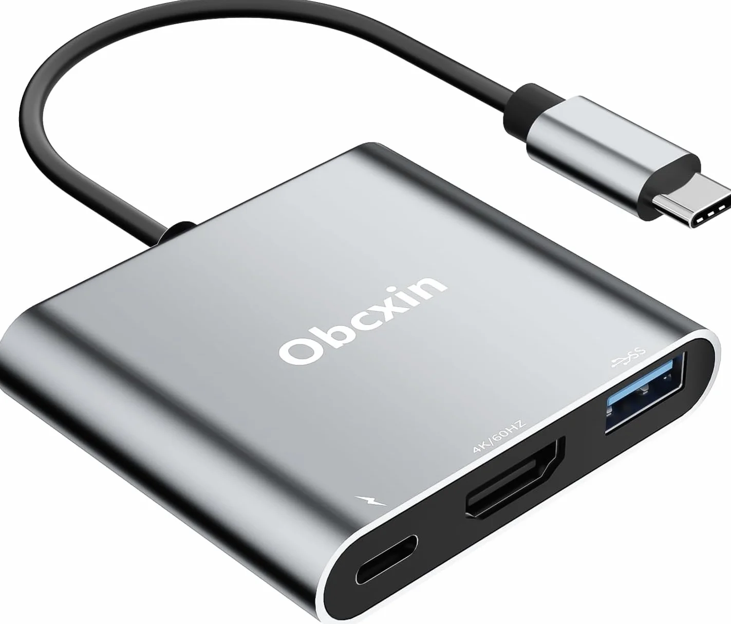 Adaptador USB C a HDMI 4K@60Hz, USB 3.0, 100W PD Carga Rápida, Hub Tipo C para MacBook Pro/Air, iPad Pro, Samsung