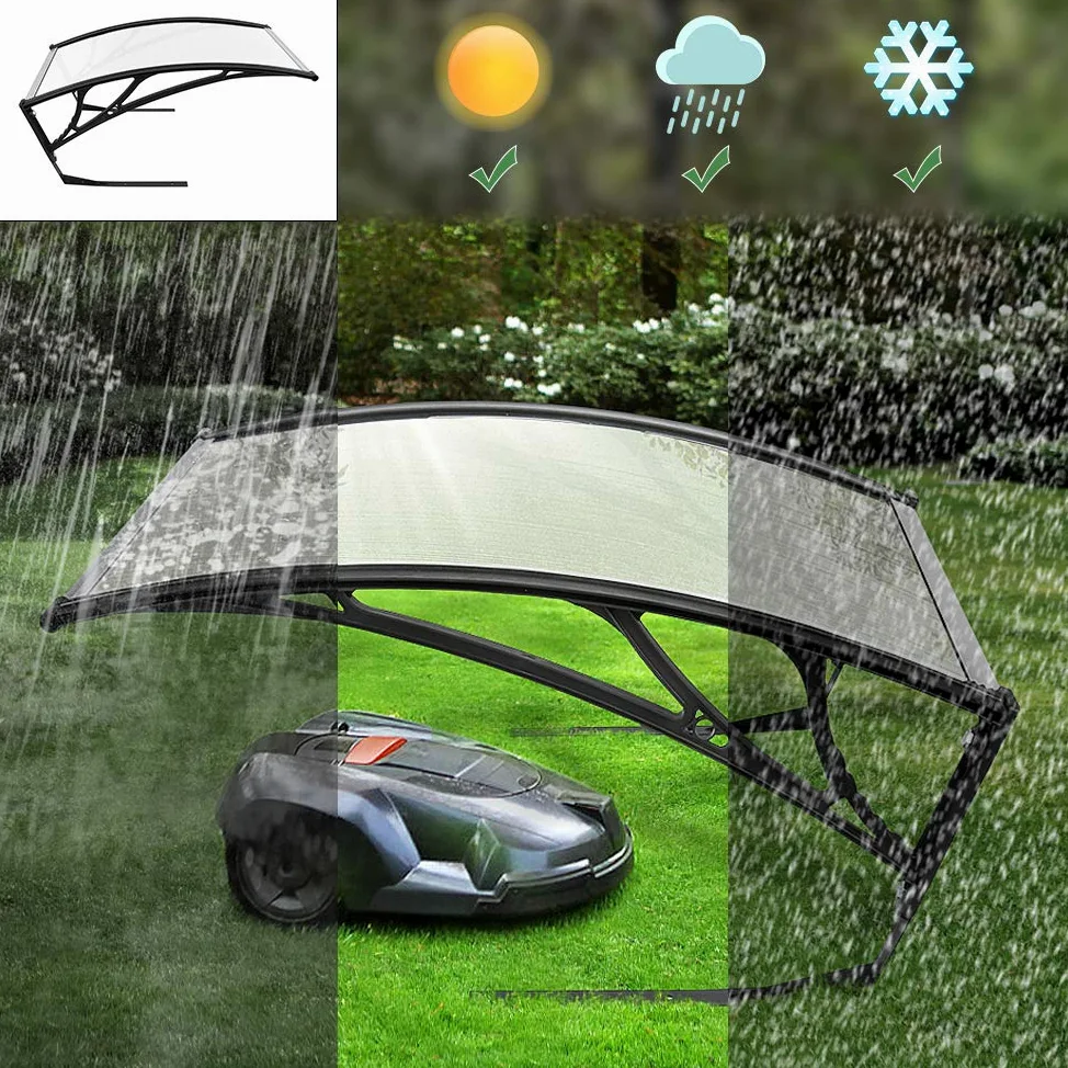 Toit de Garage pour Tondeuse Robot | Toit de Tondeuse Robot | Protecteur de Toit pour Garage Robot Store Jardin Extérieur Résistant Aux Intempéries,100 x 78 x 50cm