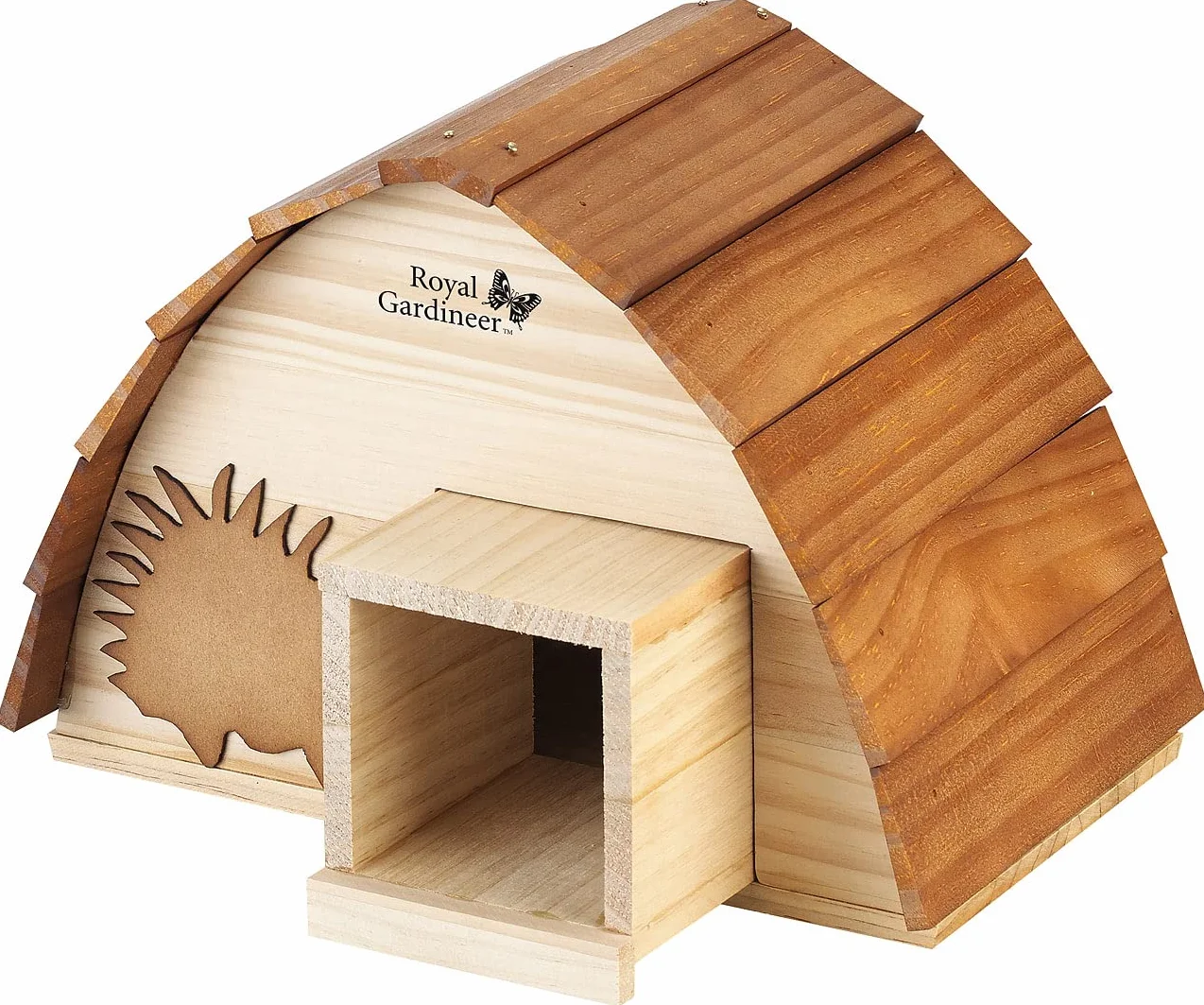 Abri pour hérisson en bois avec toit de bardeaux Royal Gardineer