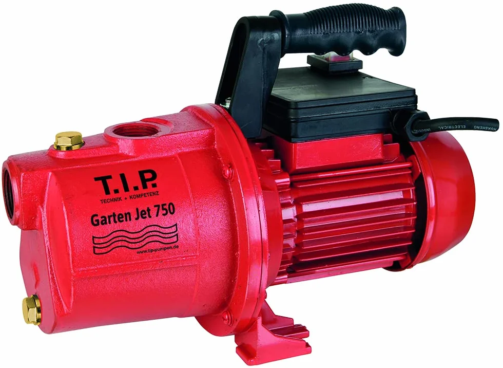 T.I.P. Pompe de Jardin Fonte Massive 750 2800 l/h 42 m 600 W Rouge Noir