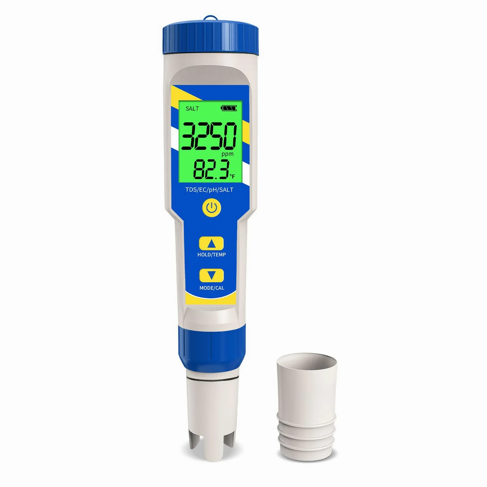 Testeur de pH numérique 2025 pour piscine 5 en 1 TDS EC pour aquarium, eau potable, hydroponique, eau salée, spa, brassage