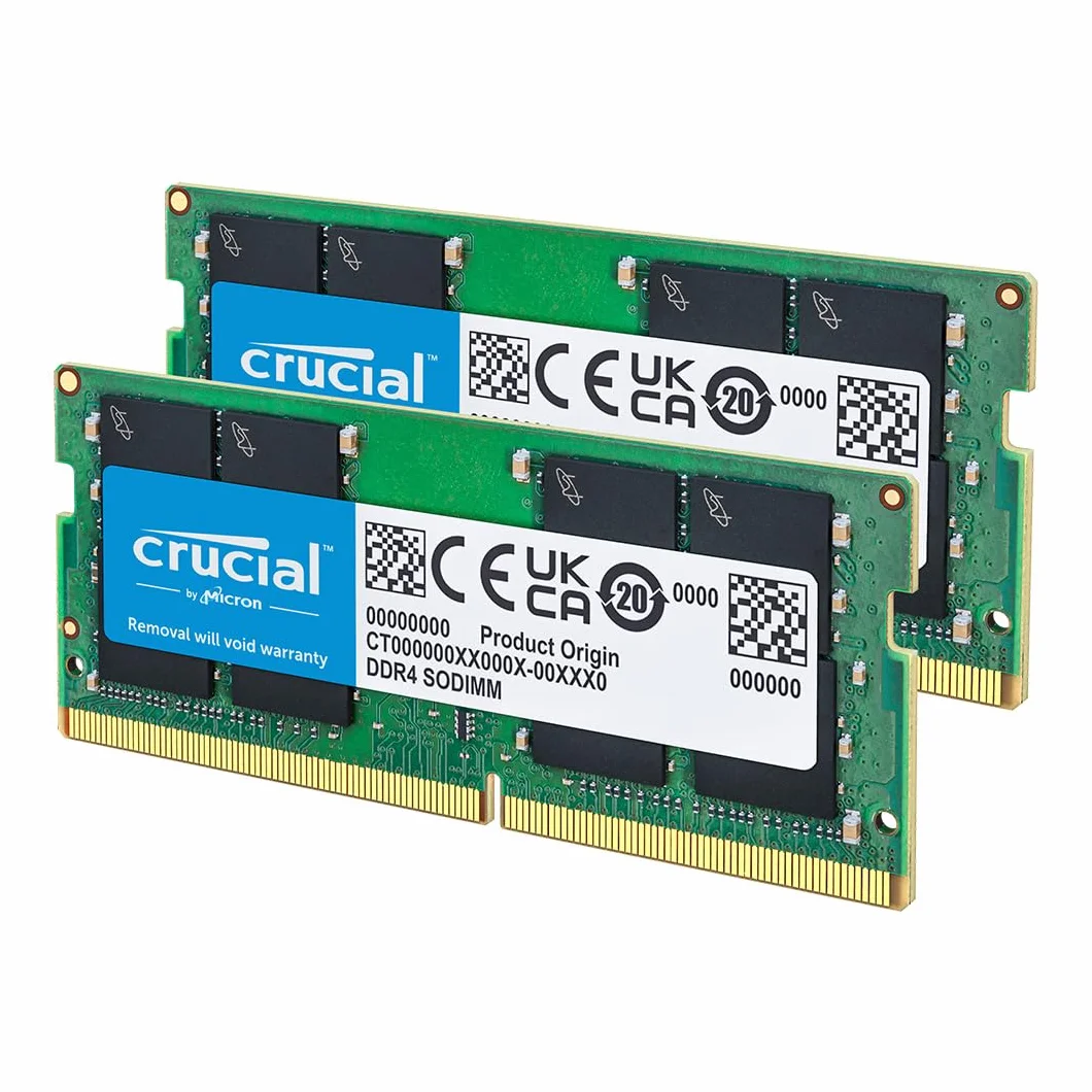 Crucial RAM DDR4 32Go Kit (2x16Go) 3200MHz SODIMM CL22 Mémoire Portable