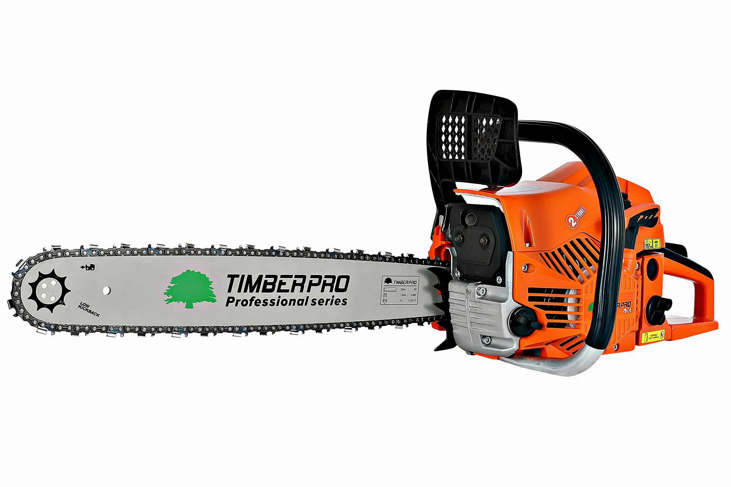 Tronçonneuse Thermique 62 cm3 guide 50 cm avec 2 chaines + housse de transport