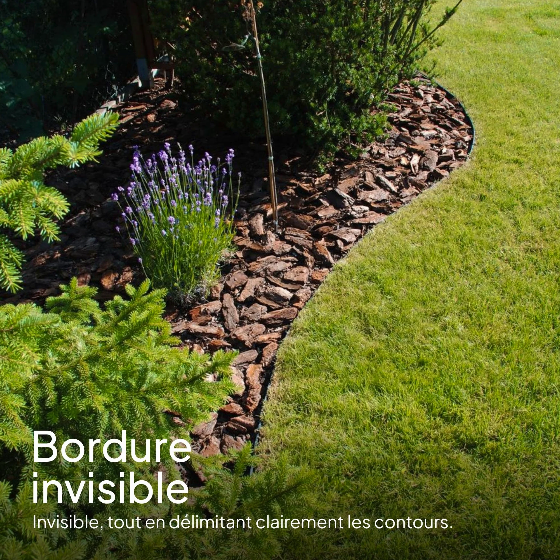 UNIGARDIA Bordure de Jardin en Plastique, 20 m / 20 cm, Noir - Bordure de Gazon Flexible - Super Fort, Utilisation Facile - Tout Nouveau Bordures de Pelouse Souple | Design robuste qui reste en place, facile à travailler, durée de vie de 30 ans, bordure i