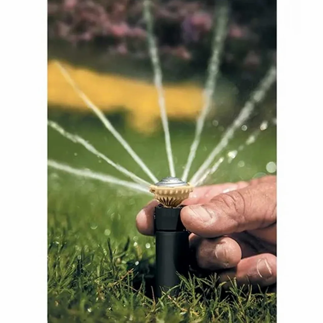 GNCGarden Buses rotatives RainBird R-VAN18 - Arc fixe à 360° - Portée 4 à 5,5 m - Buses pour diffuseurs/arroseur Rain Bird - Doré - Plastique - Rotatif