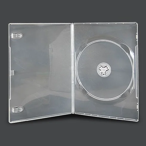 Lot de 10 Boîtiers DVD/CD/Blu-Ray Transparents Fins 7 mm