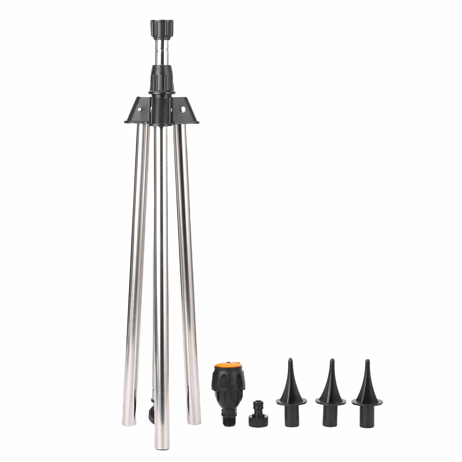 Arroseur à trépied Rotatif, arroseur Automatique Rotatif à 360 degrés, arroseurs télescopique à Hauteur réglable pour Les pelouses, Les Jardins et Les Cours de Grande Taille