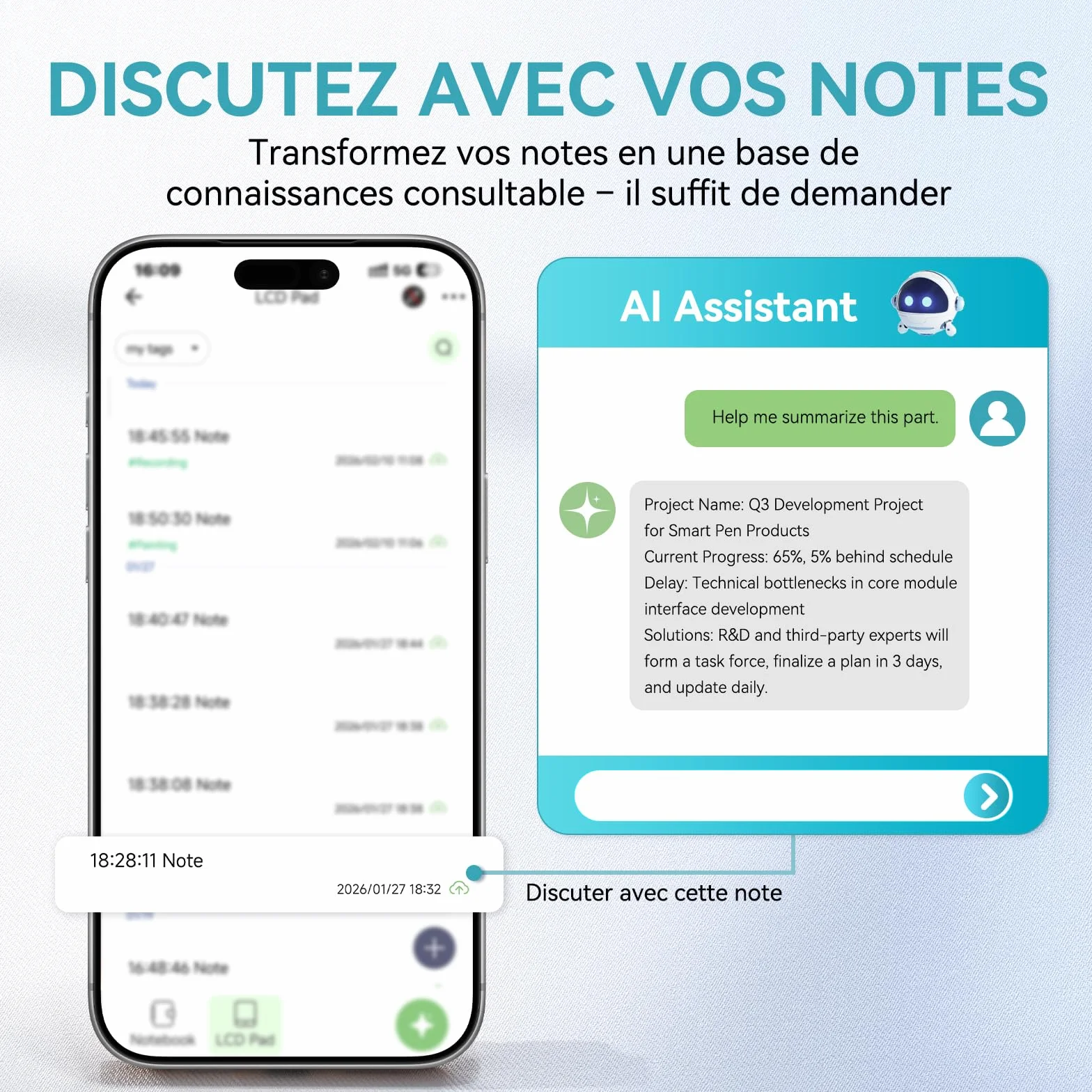NEWYES Smart Pen 4.0 Set Syncpen numérique Bluetooth sans fil compatible iOS Android stylo étudiant