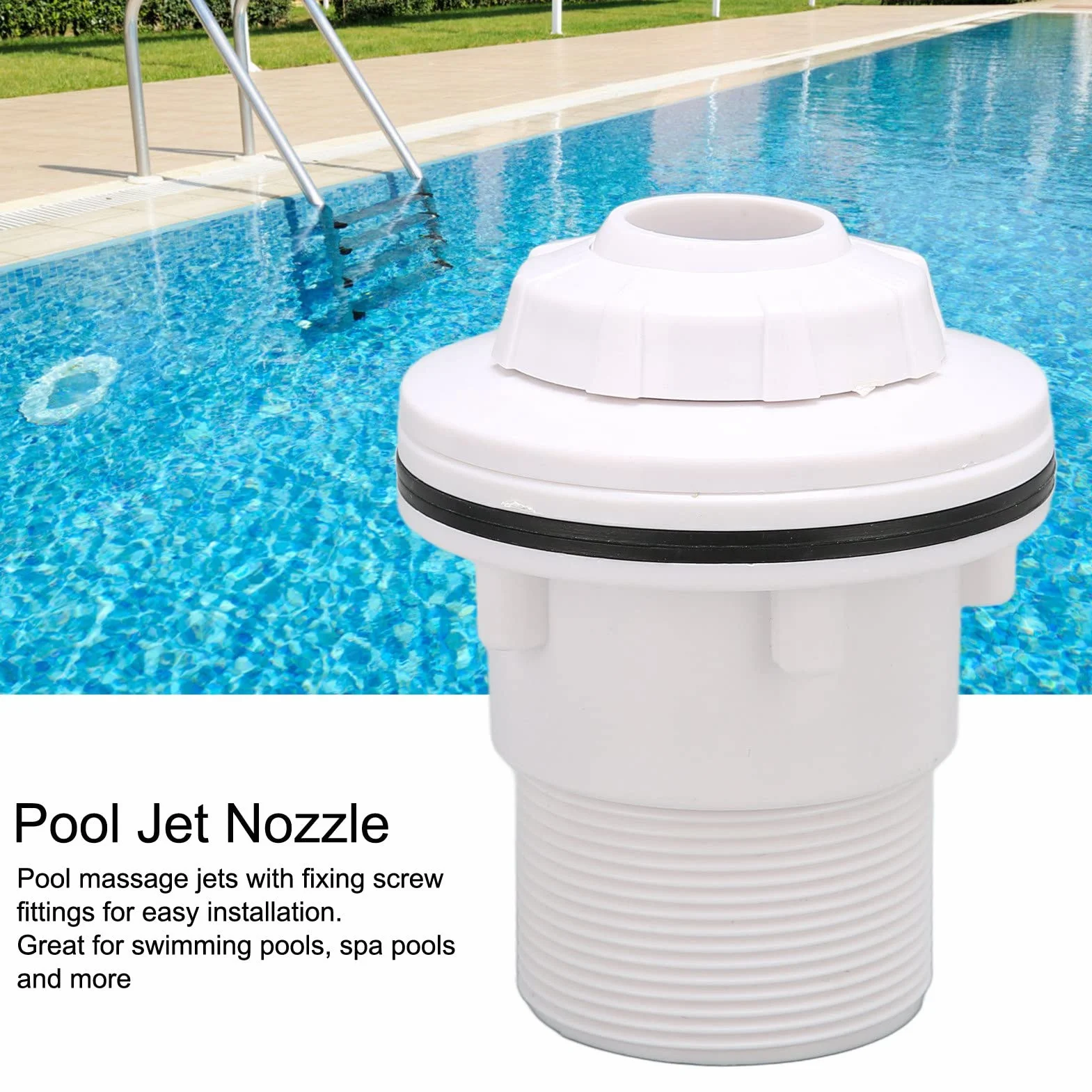 Buse de Piscine Raccord d'Entrée de Débit Filetage G2A Buse de Jet de Massage Accessoires de Piscine