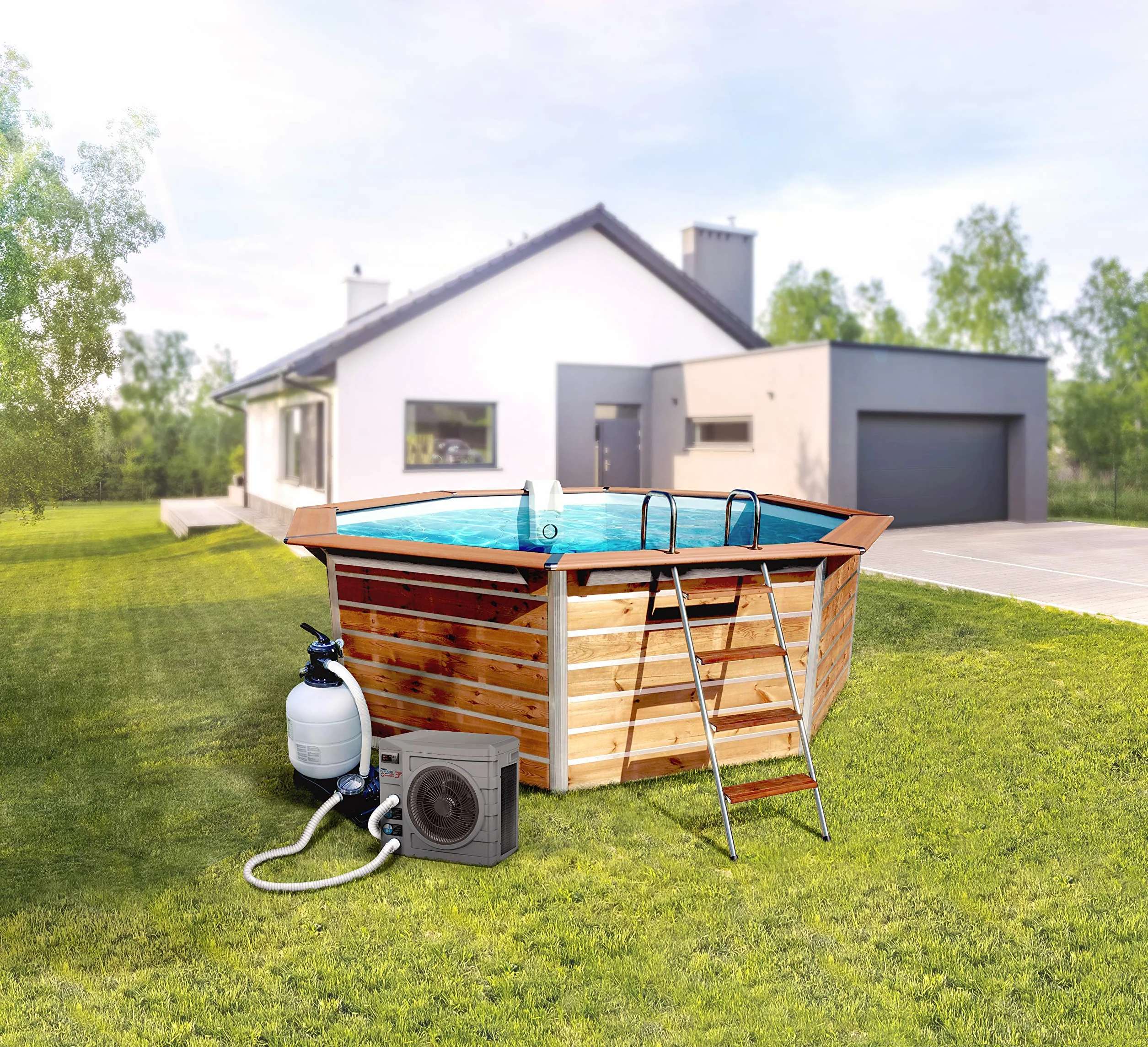 Pompe à chaleur réversible Poolex Nano Action 3W pour petits bassins