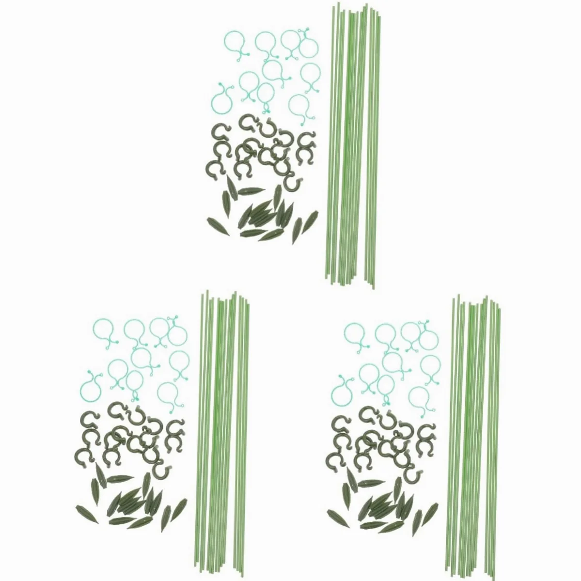 Kisangel 3ensembles Support De Plantes Réutilisable Lot de Tuteurs Et Attaches pour Plantes Grimpantes pour Aménagement De Jardins Et Résistant Aux Intempéries Et Vent