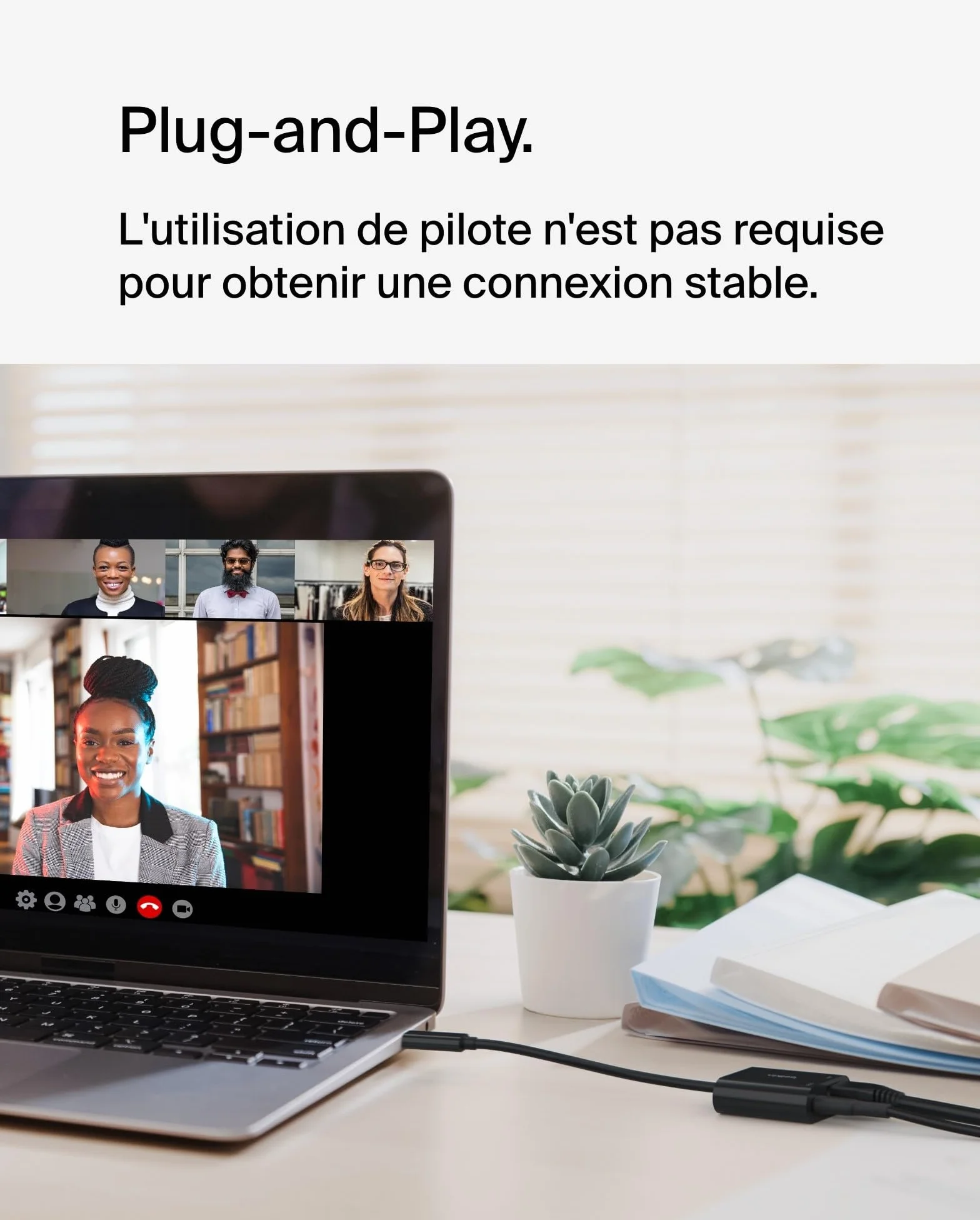 Belkin Connect Adaptateur USB-C vers Ethernet 100 W Gigabit Ethernet 10/100/1000 Mbits Recharge Rapide