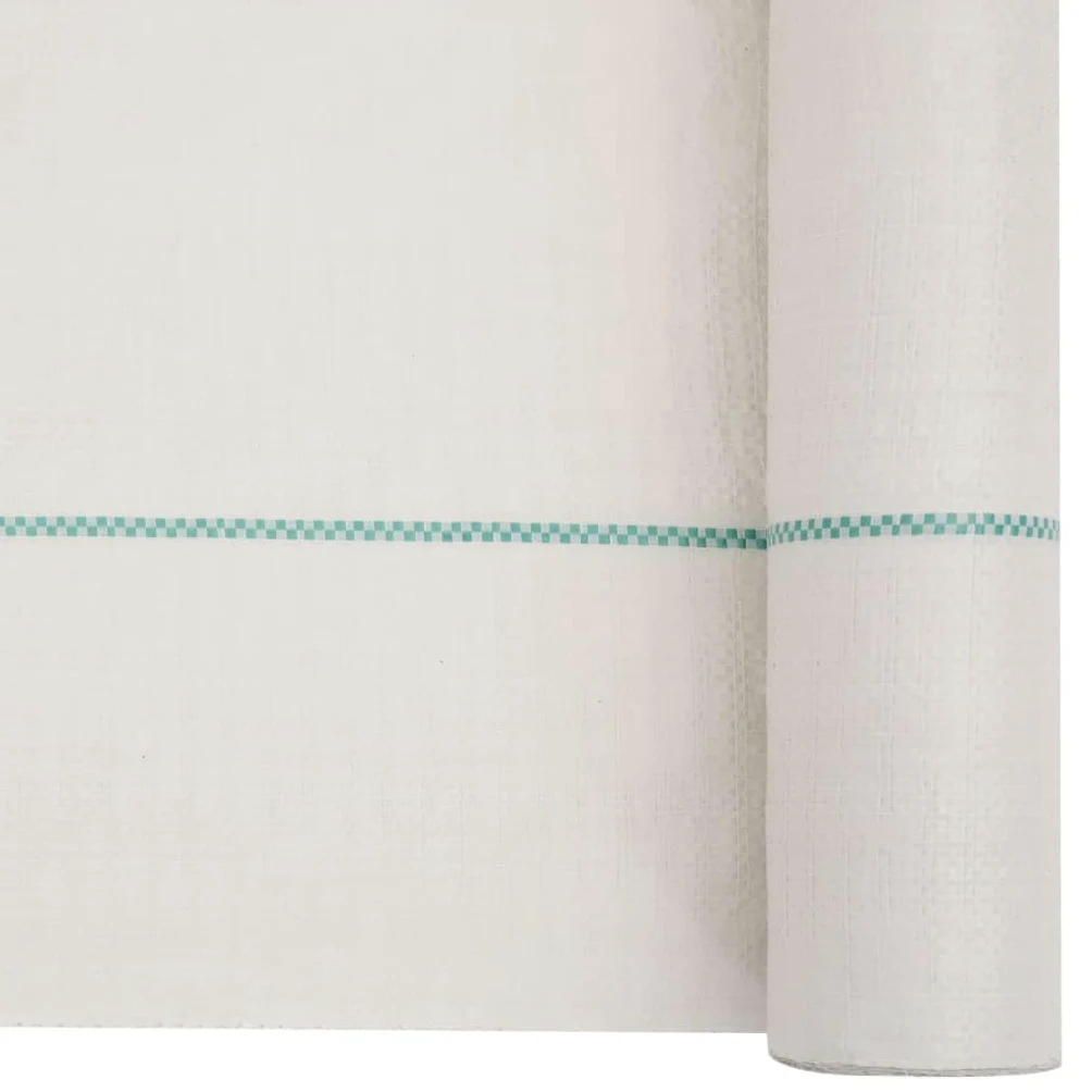 Membrane Anti Mauvaises Herbes Blanc 1 x 150 m PP géotextile Feutre Toile bache paillage Drainage Permeable Sol Jardin pelouse terrasse Allee Gravier