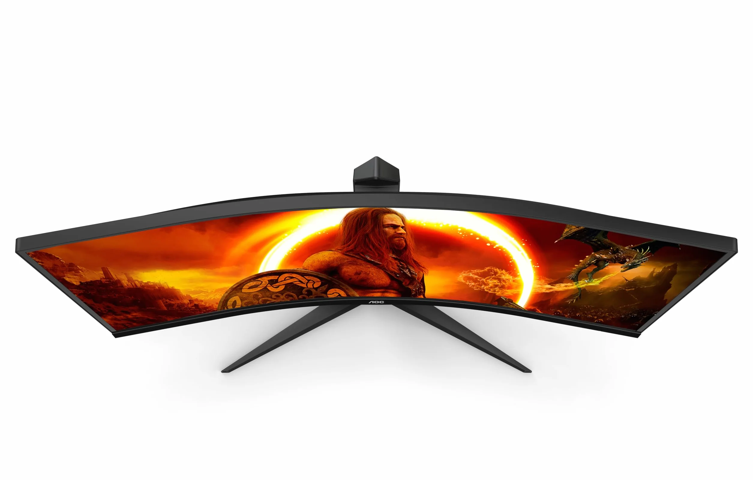 AOC Gaming CU34G2XP 34" WQHD Curved Monitor 180 Hz FreeSync HDR400 3440x1440 1ms GtG HDMI DisplayPort USB Hub noir-rouge