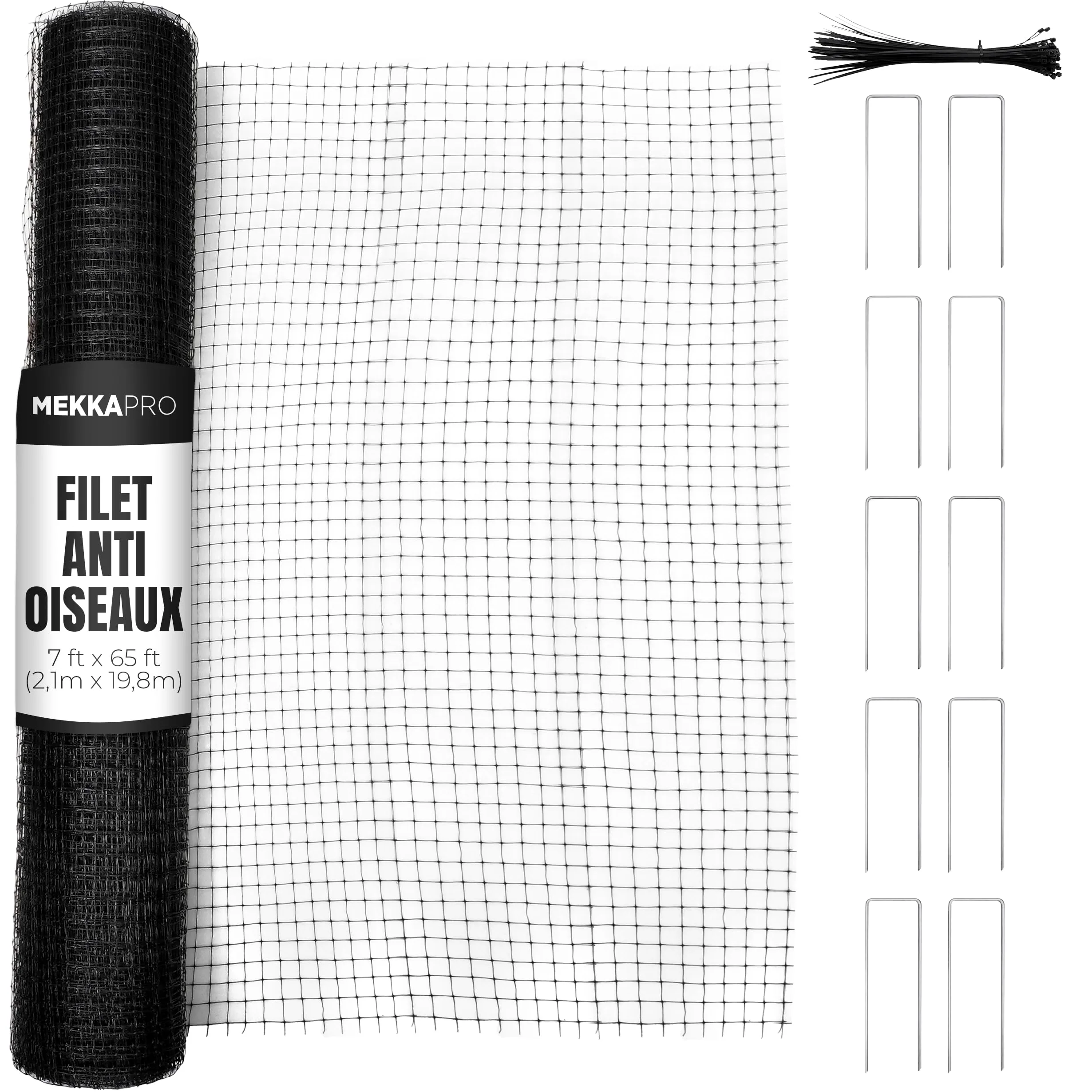 MP Filet Anti-Oiseaux, 2,1 x 19,8 m, 40 g/m²