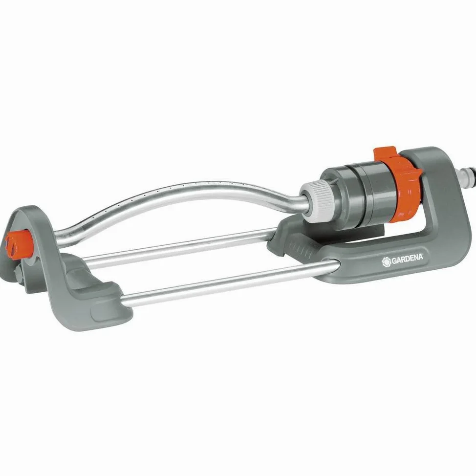 Arroseur oscillant Polo 220 Classic de Gardena : arroseur de pelouse pour un arrosage uniforme des surfaces de 90 à 220 m², portée 7 à 17 m, largeur de jet max. 13 m, sans entretien (2082-20)