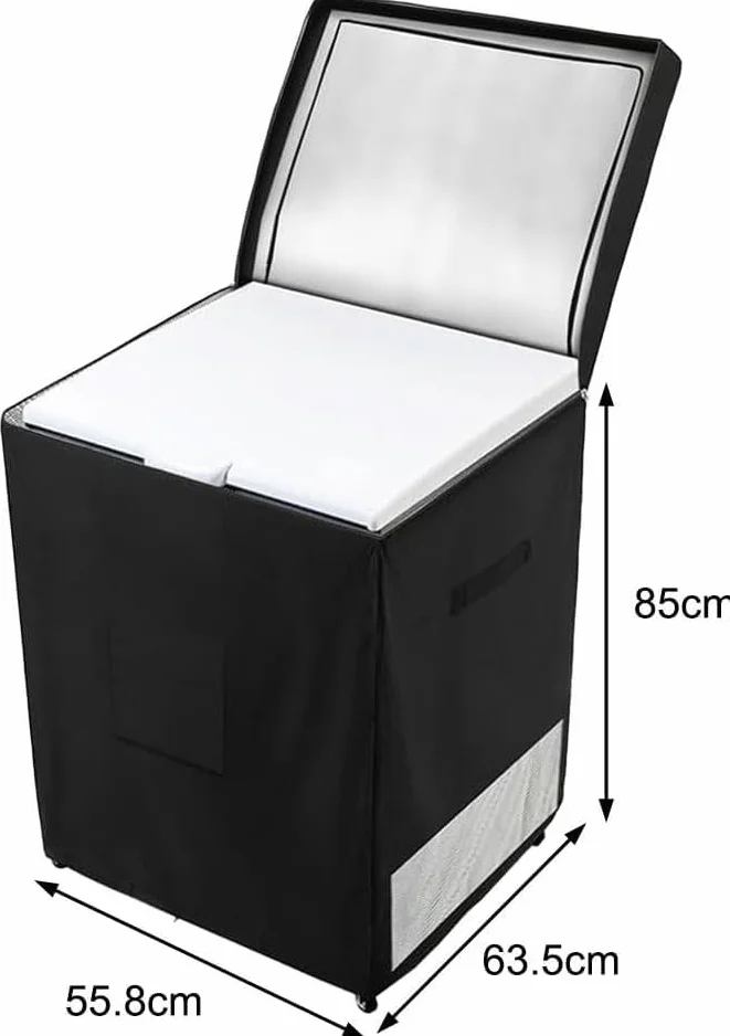 Housse de Réfrigérateur Extérieur Oxford 210D Noir 55.88 x 63.5 cm