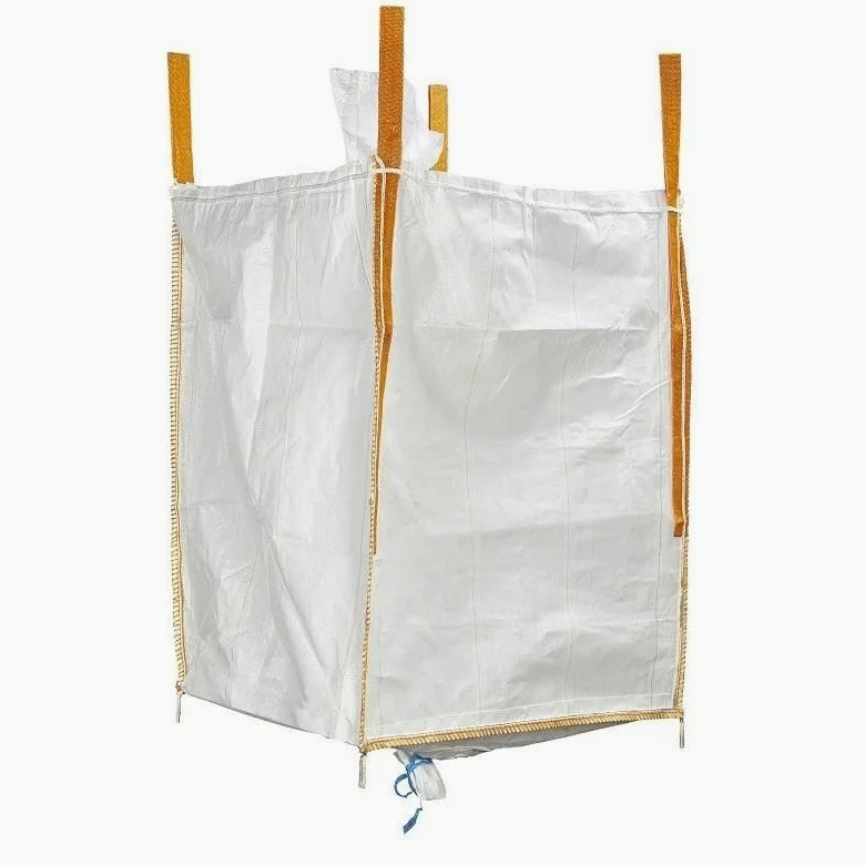 Sac Big Bag 1m³ avec Goulottes | BigBag Vidange Facile | GRVS en Toile Laminée | Lot de 5 sacs